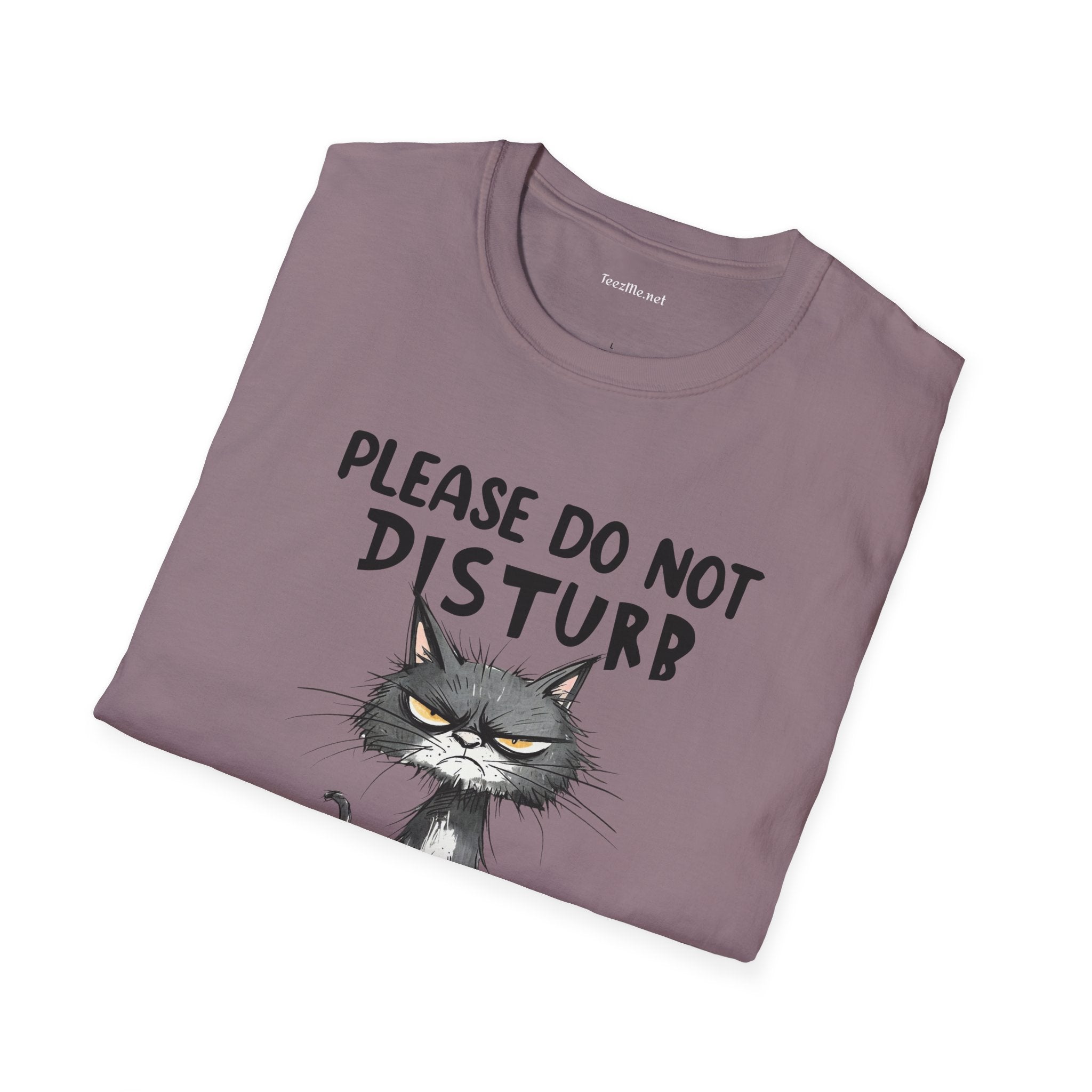 Please Do Not Disturb Unisex Softstyle T-Shirt 100% Cotton Graphic
