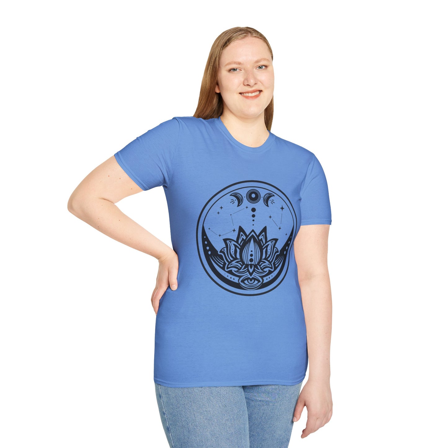 Moon Phase - Unisex Softstyle T-Shirt 100% Cotton Graphic