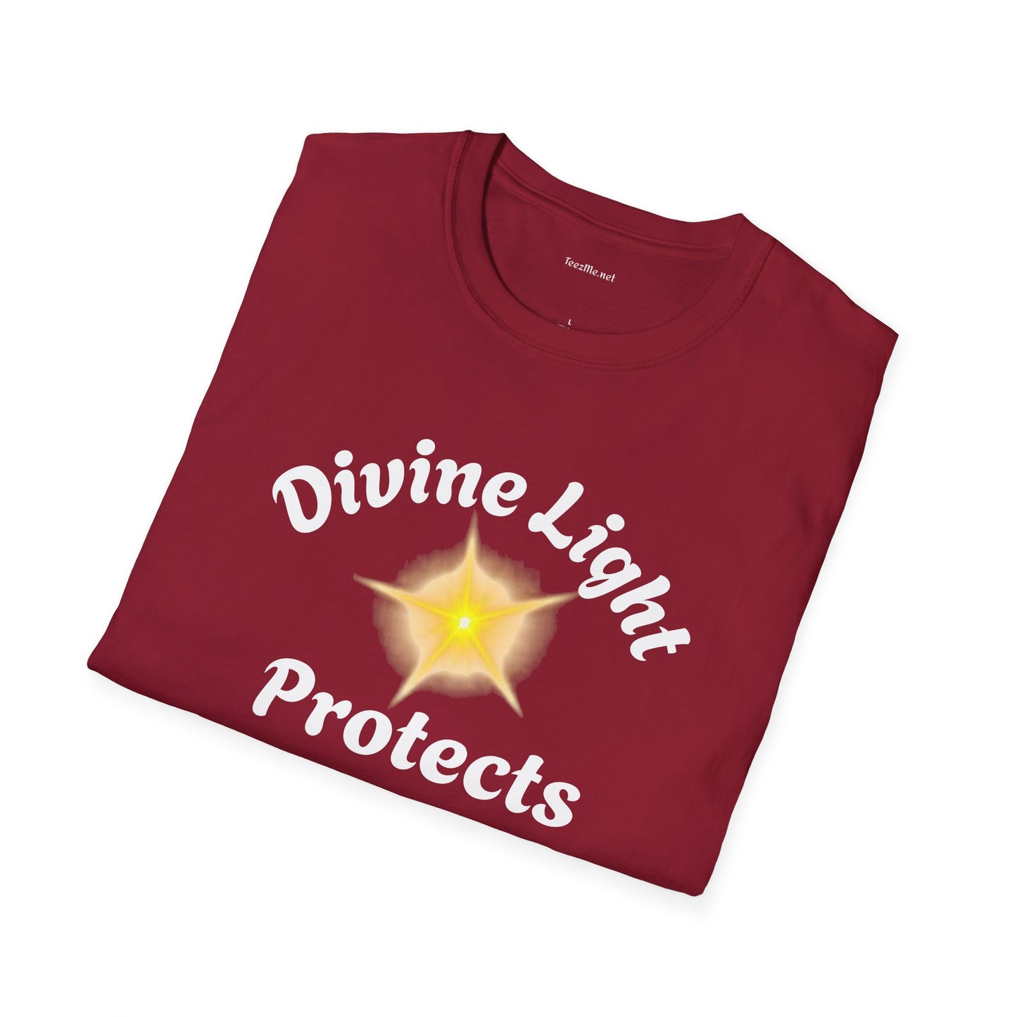 Divine Light Protects ME - Unisex Softstyle T-Shirt 100% Cotton Graphic