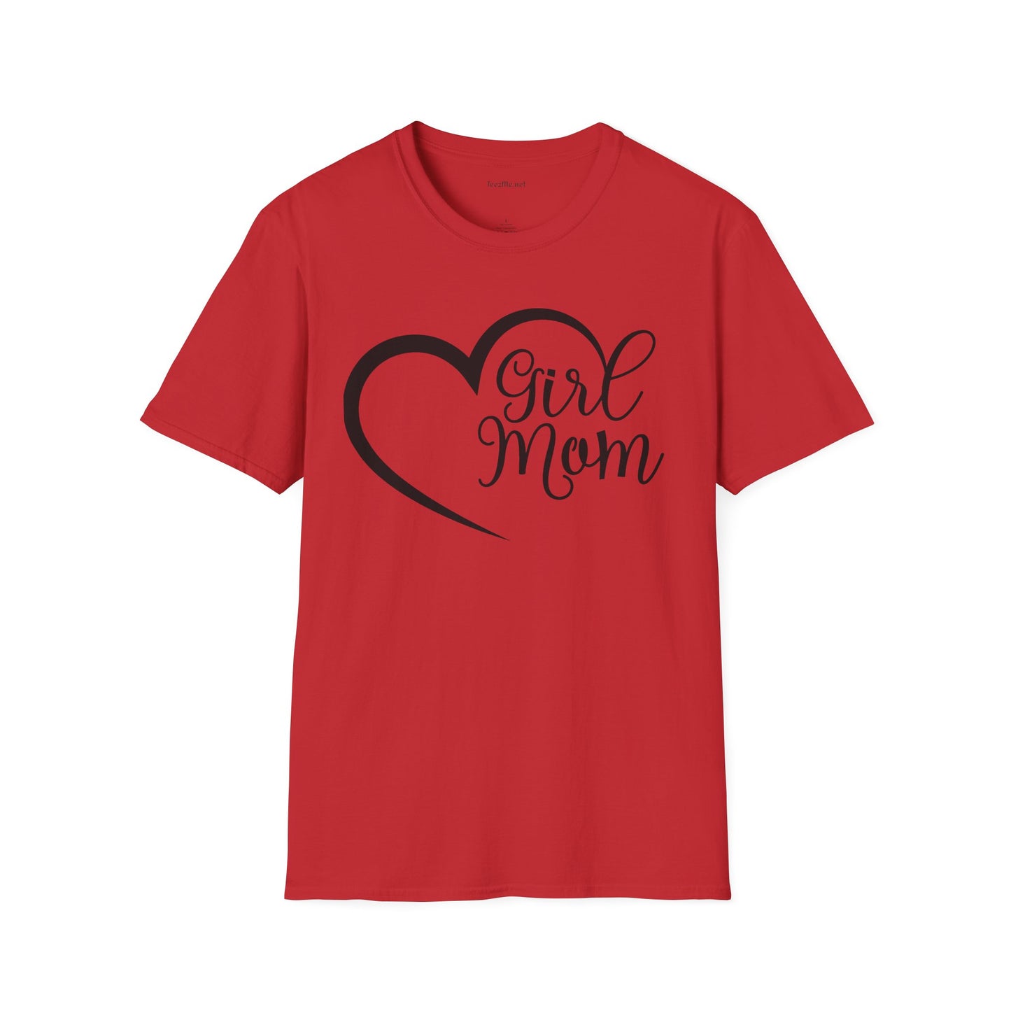 Girl Mom 01 Unisex SoftStyle T-Shirt 100% Cotton Graphic