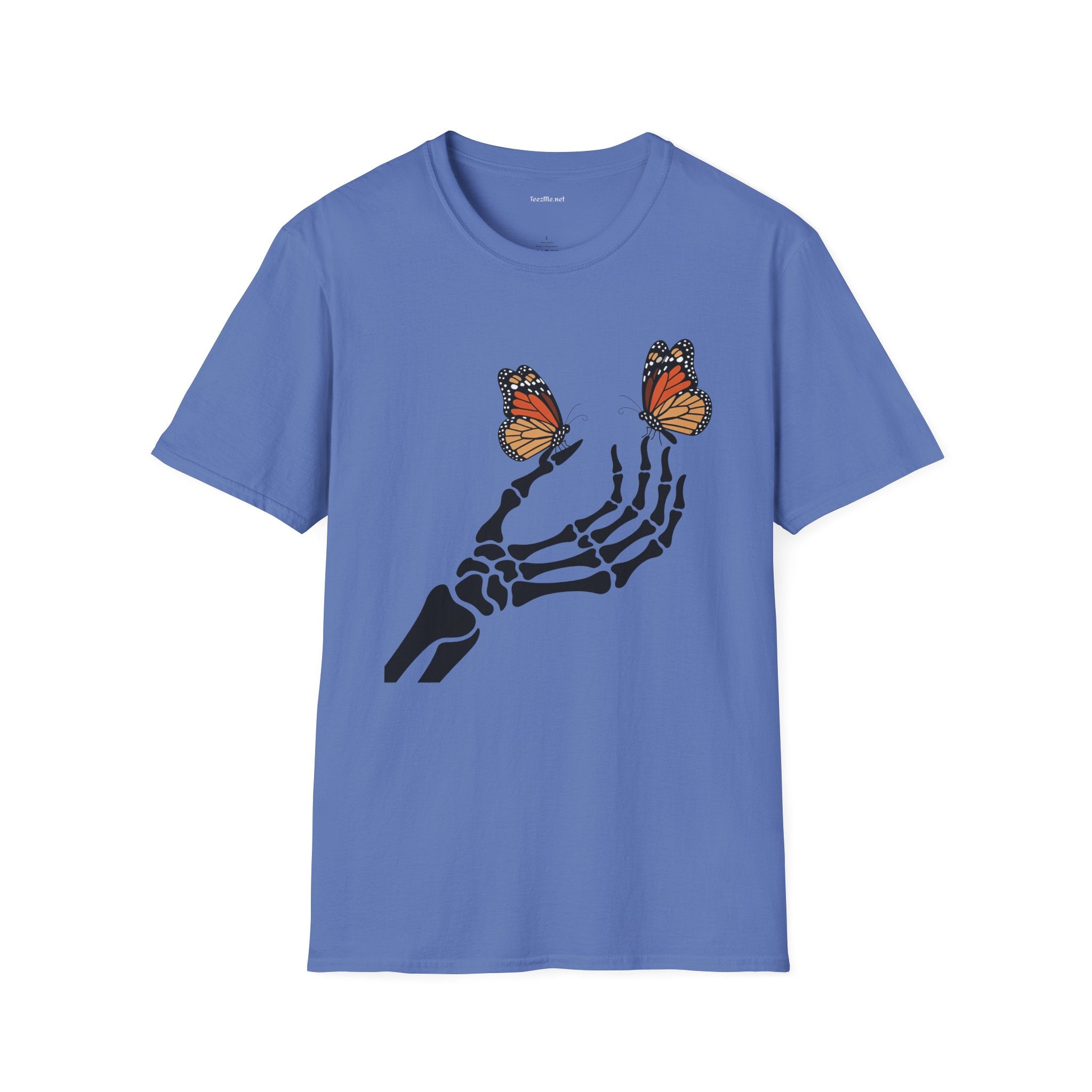Hand with Butterfly - Unisex Softstyle T-Shirt 100% Cotton Graphic