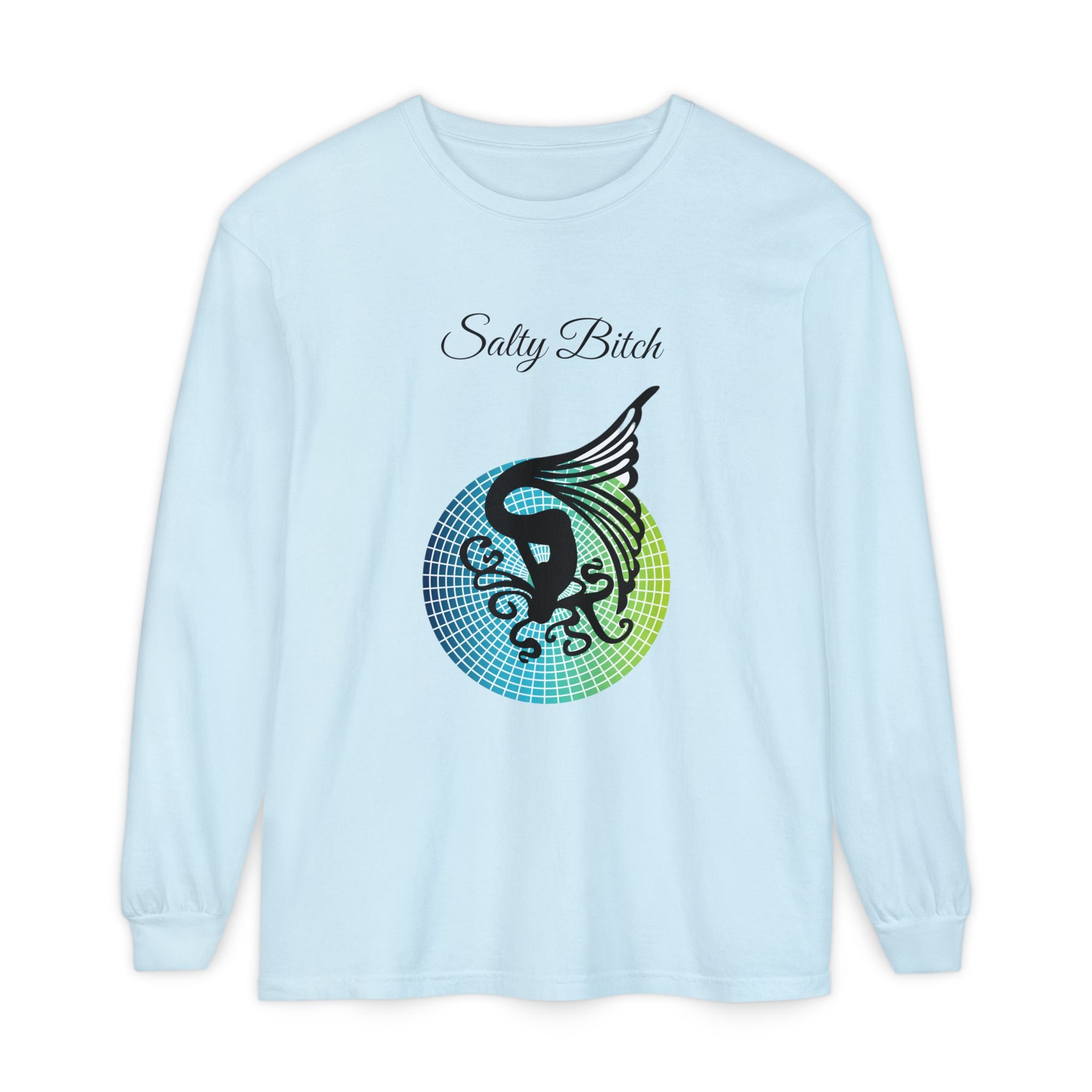 Salty Bitch - Unisex Garment-dyed Long Sleeve T-Shirt