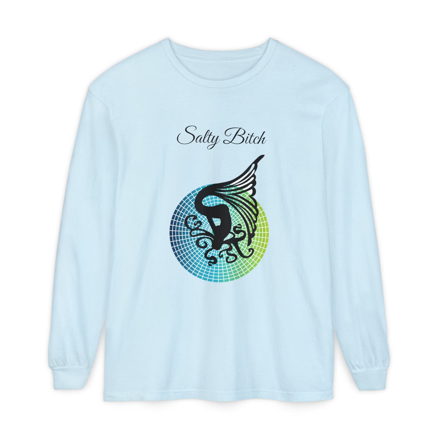 Salty Bitch - Unisex Garment-dyed Long Sleeve T-Shirt