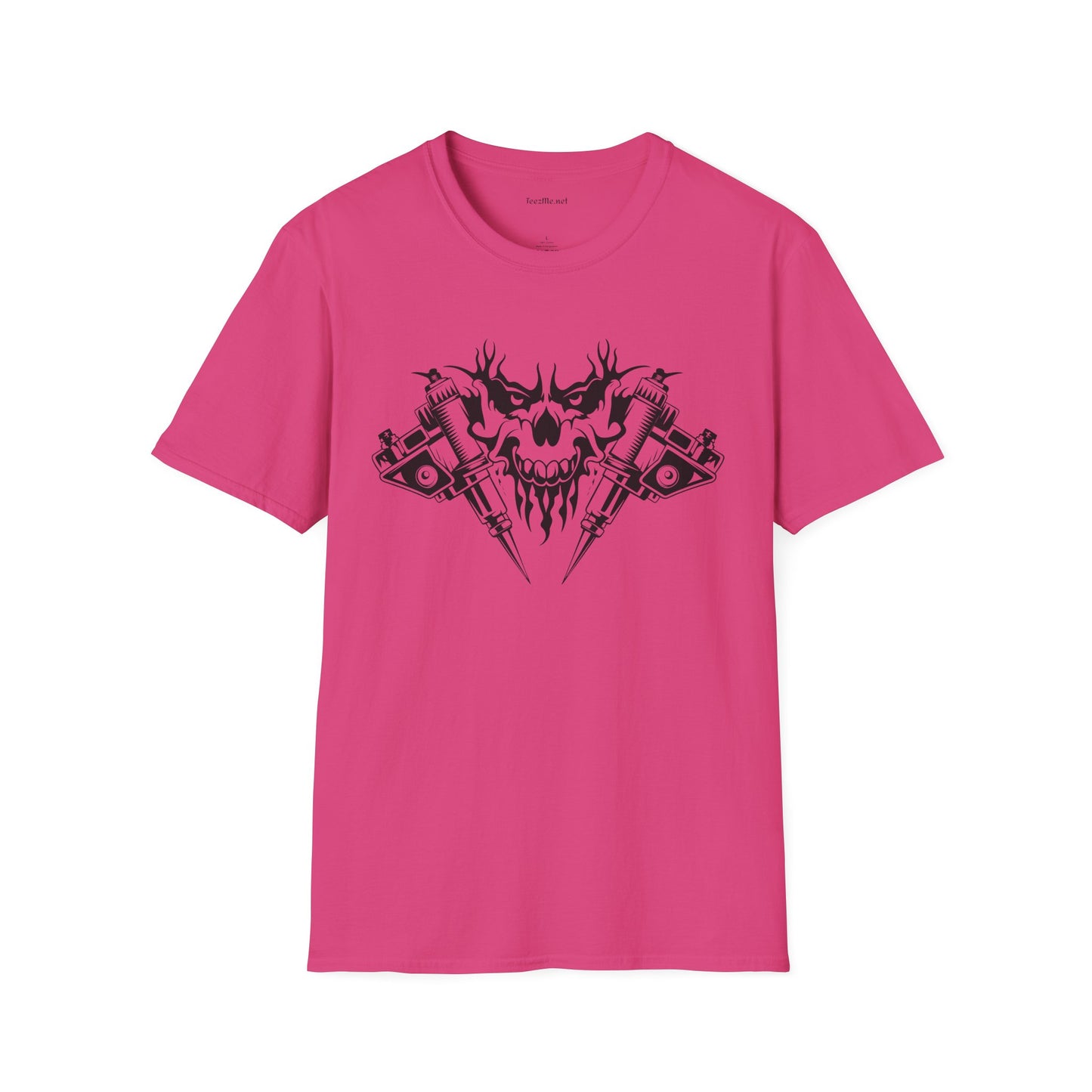 Crossed Tattoo Machine Unisex Soft Style T-Shirt 100% Cotton Graphic