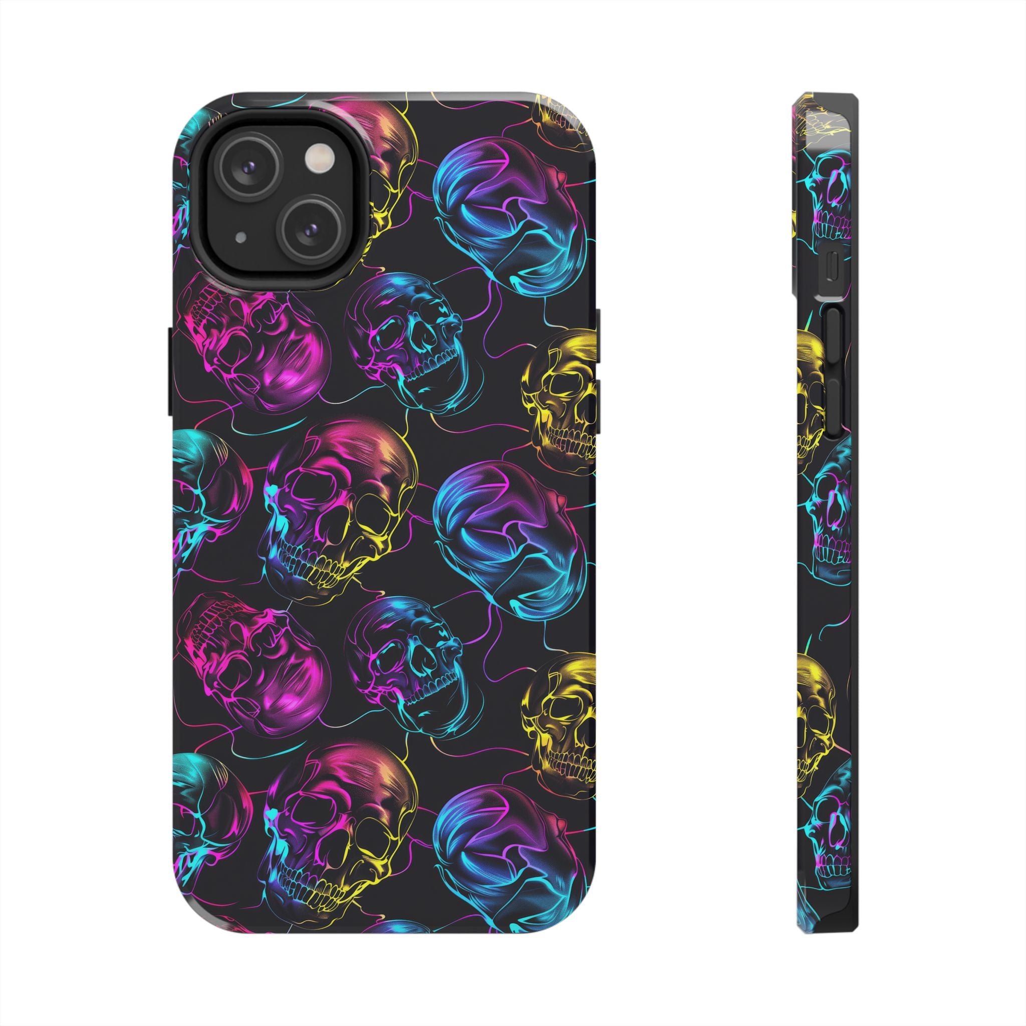 Neon Skull Cell Phone Case Tough Phone Cases