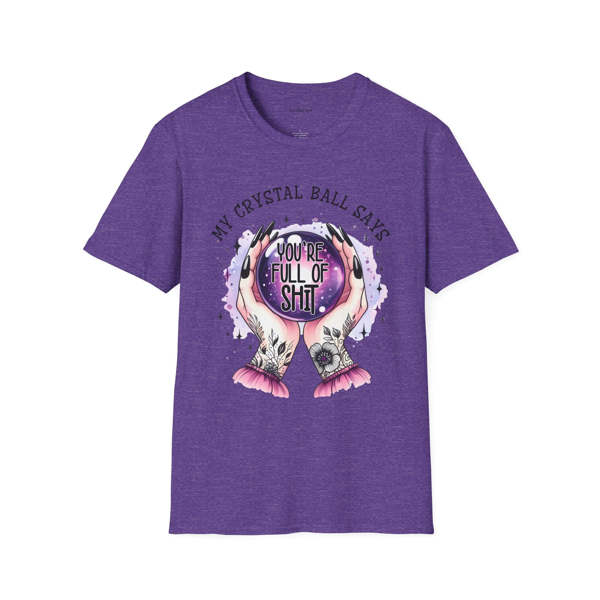 My crystal ball says - Unisex Softstyle T-Shirt 100% Cotton Graphic
