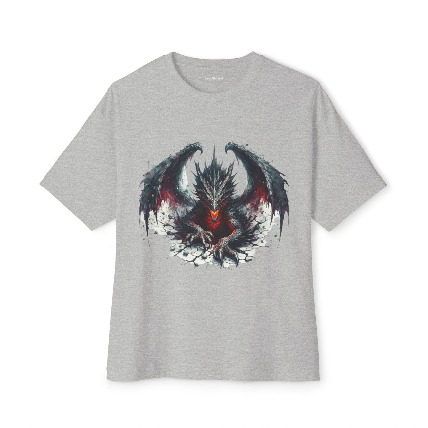 Goth Dragon1 - Unisex Oversized Boxy Tee