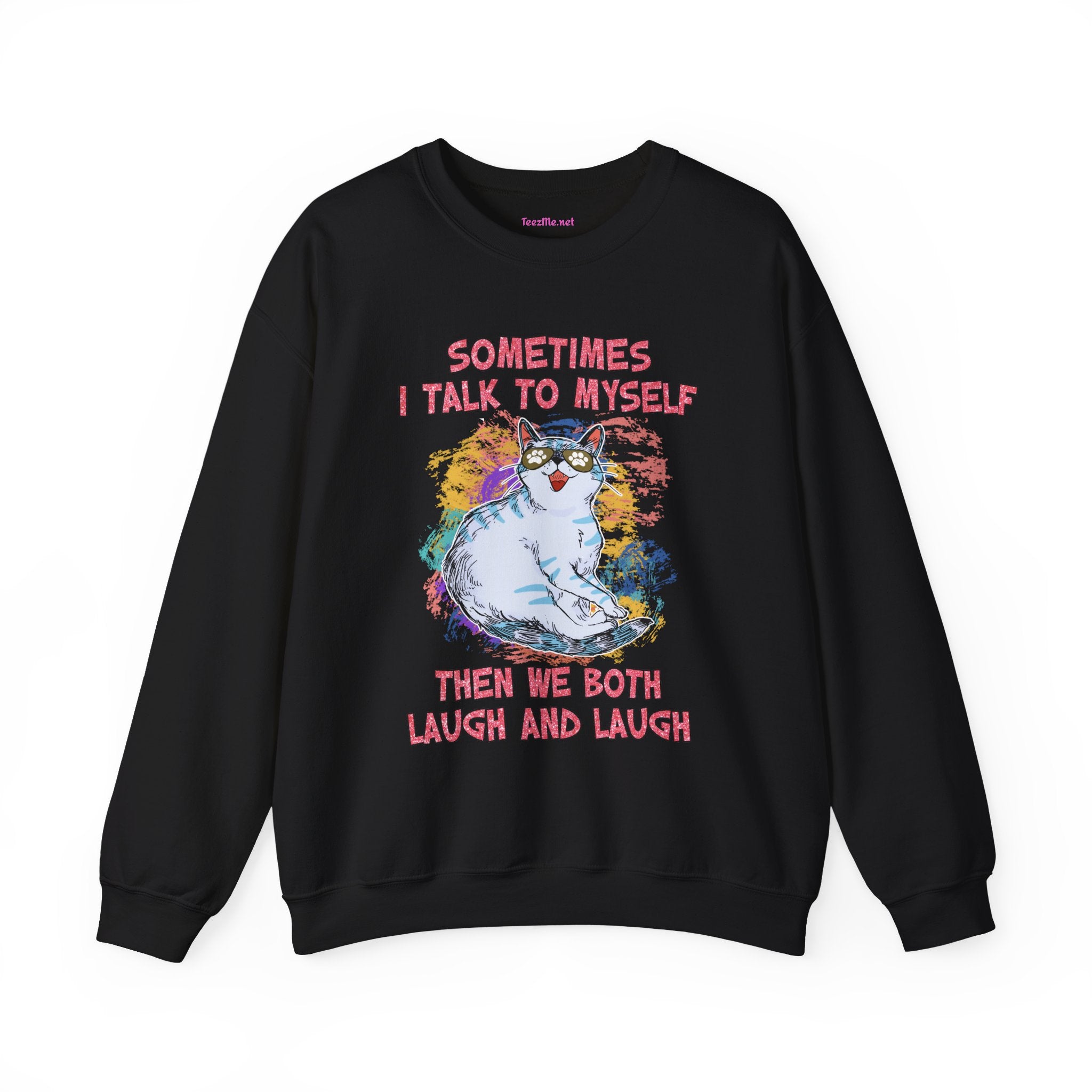 Sometimes I talk to myself Unisex Heavy Blend™ Crewneck Sweatshirt Graphic