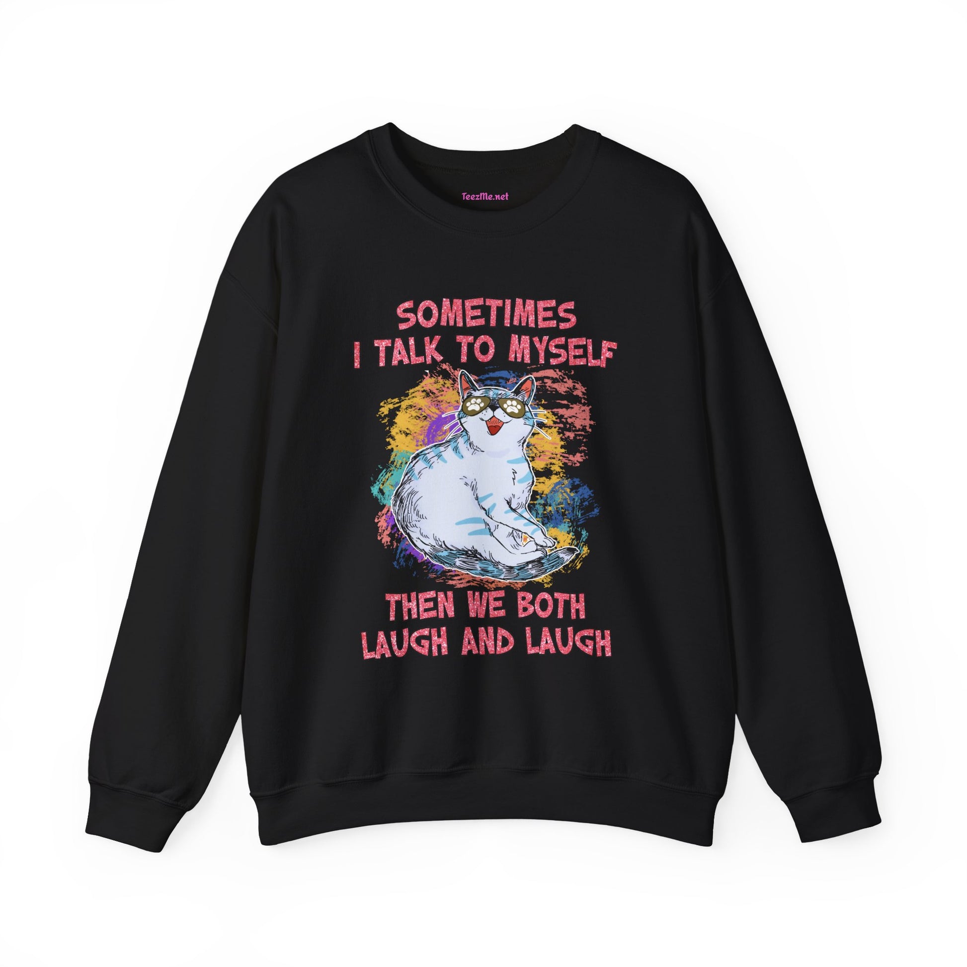 Sometimes I talk to myself Unisex Heavy Blend™ Crewneck Sweatshirt Graphic