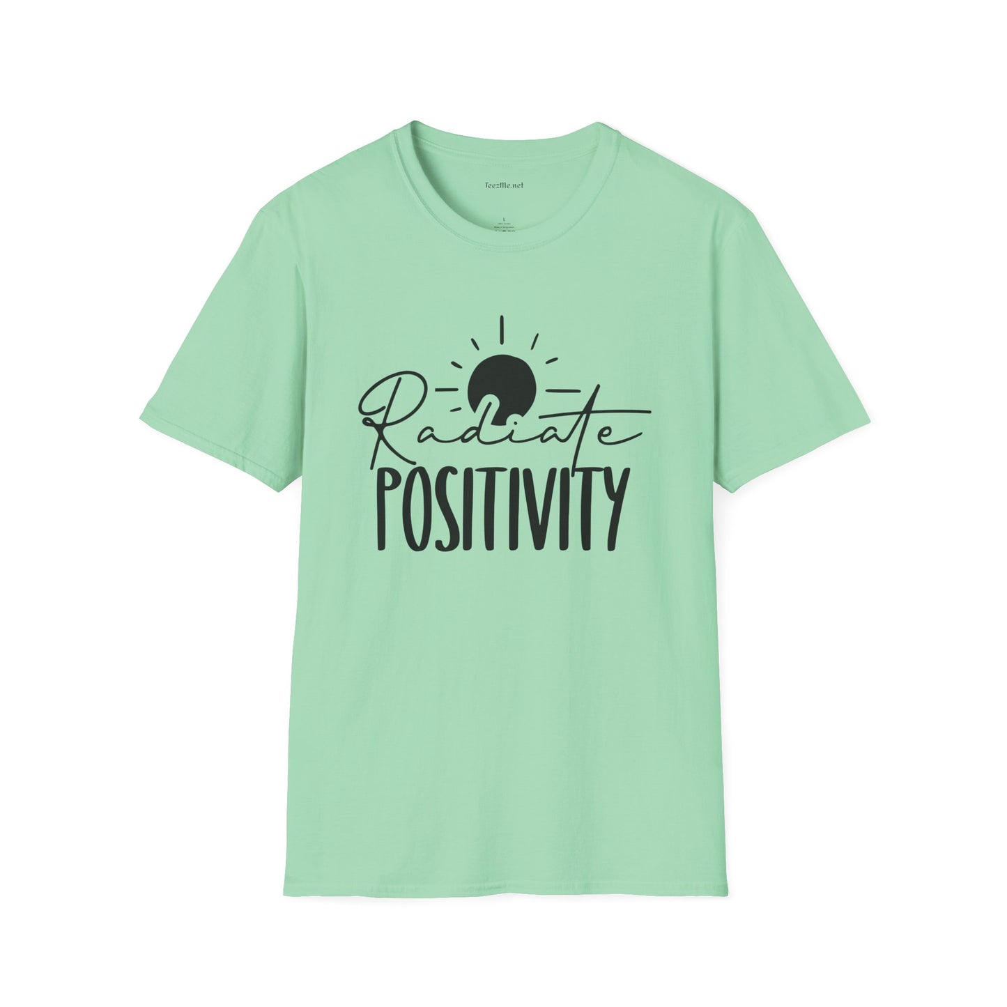 Radiate Positivity Unisex Soft Style T-Shirt 100% Cotton Graphic