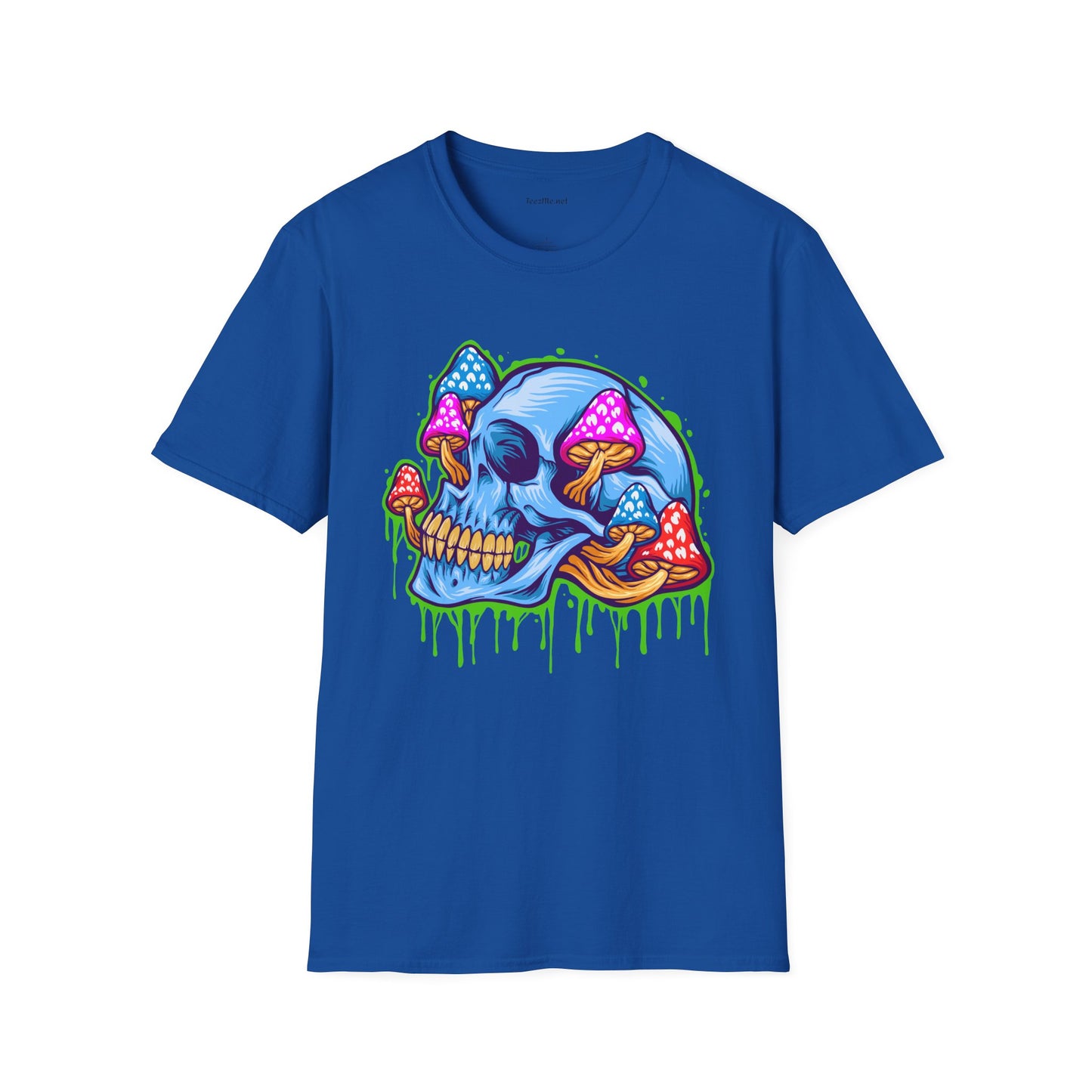 Ice Skull Head Unisex Softstyle T-Shirt 100% Cotton Graphic
