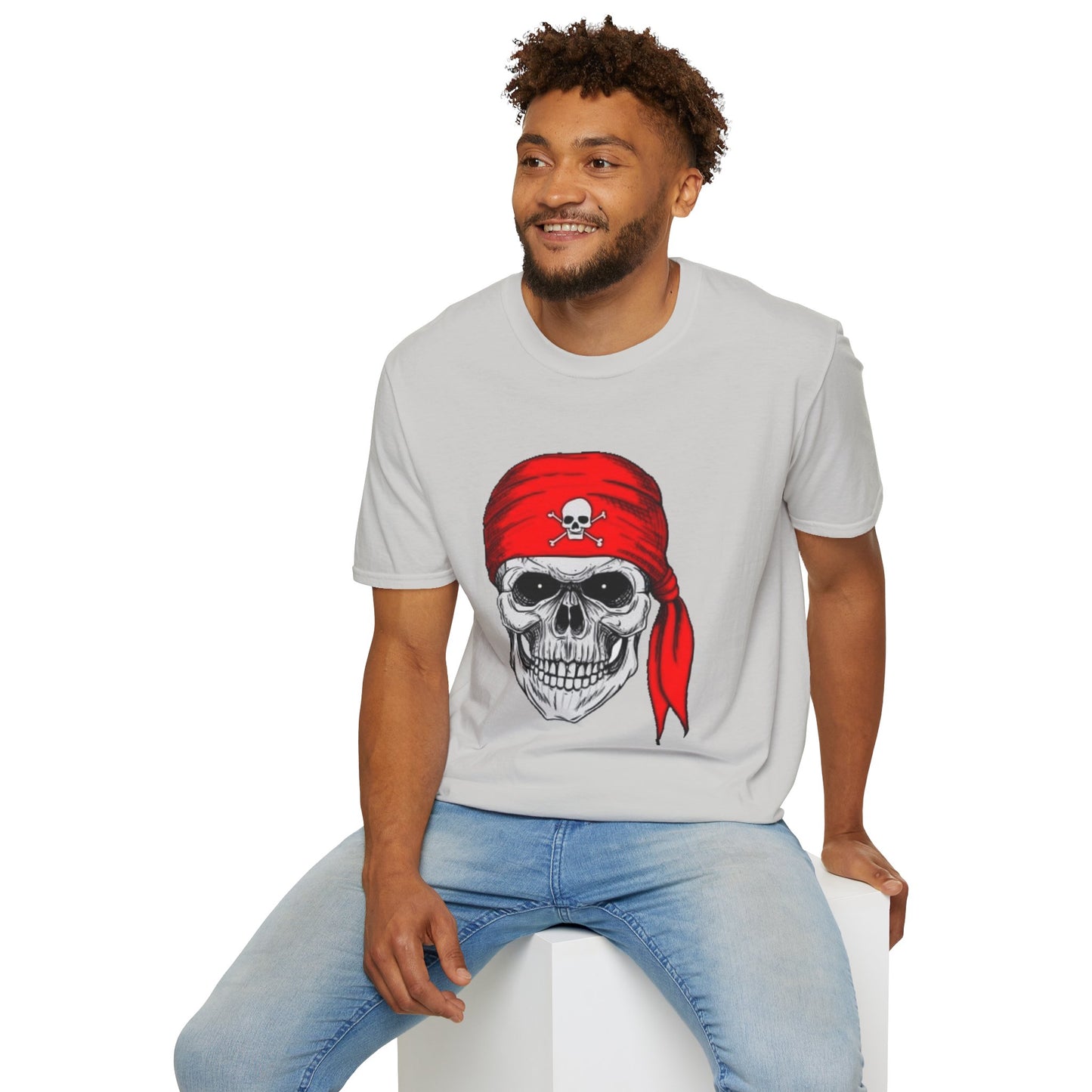 Pirate- Unisex Softstyle T-Shirt 100% Cotton Graphic