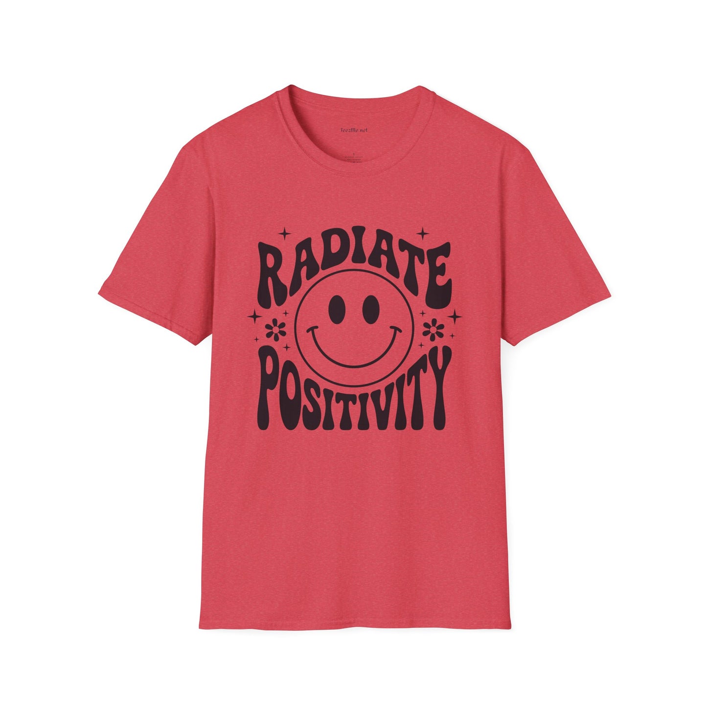 Radiate Positivity :) 02 Unisex Soft Style T-Shirt 100% Cotton Graphic