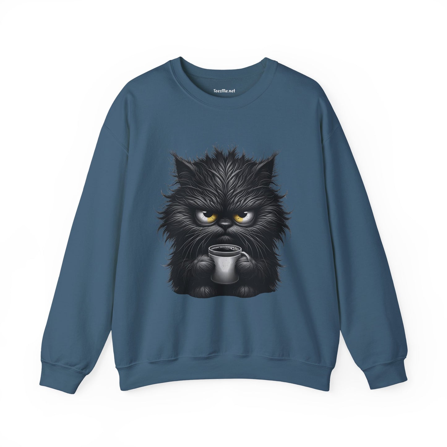 Adorable Grumpy Cat Unisex Heavy Blend™ Crewneck Sweatshirt Graphic