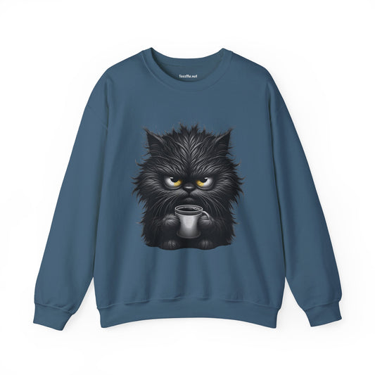Adorable Grumpy Cat Unisex Heavy Blend™ Crewneck Sweatshirt Graphic