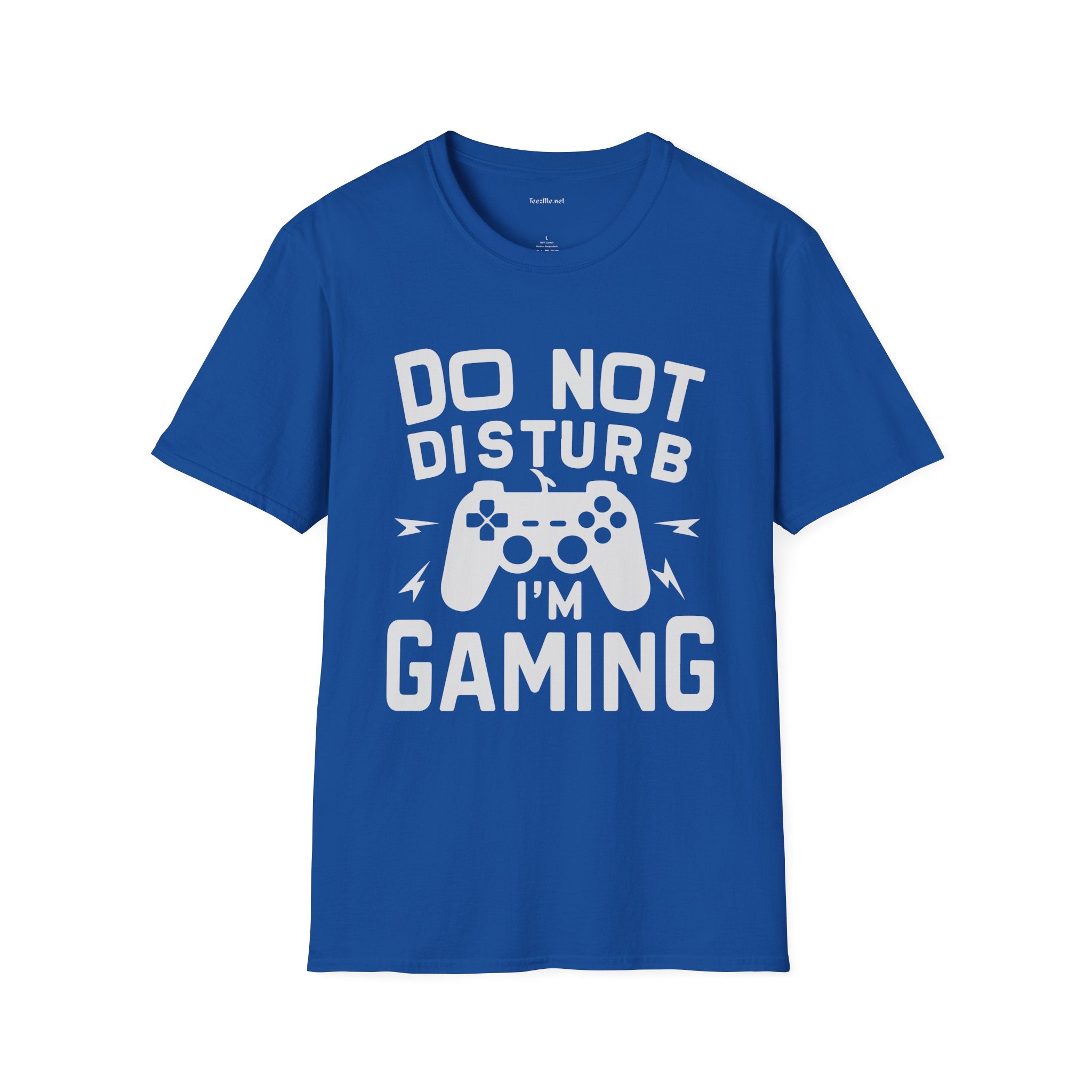 Do Not Disturb I'm Gaming Unisex Softstyle T-Shirt 100% Cotton Graphic