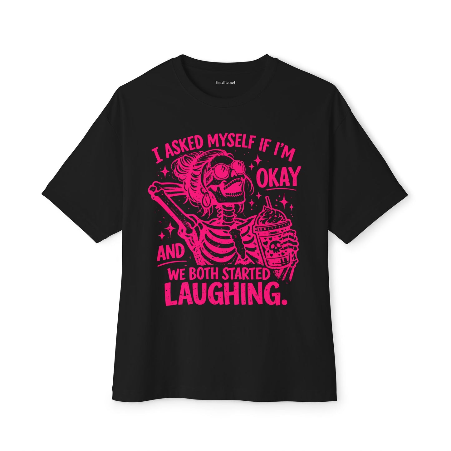 I Asked Myself If Unisex Oversized Boxy Tee