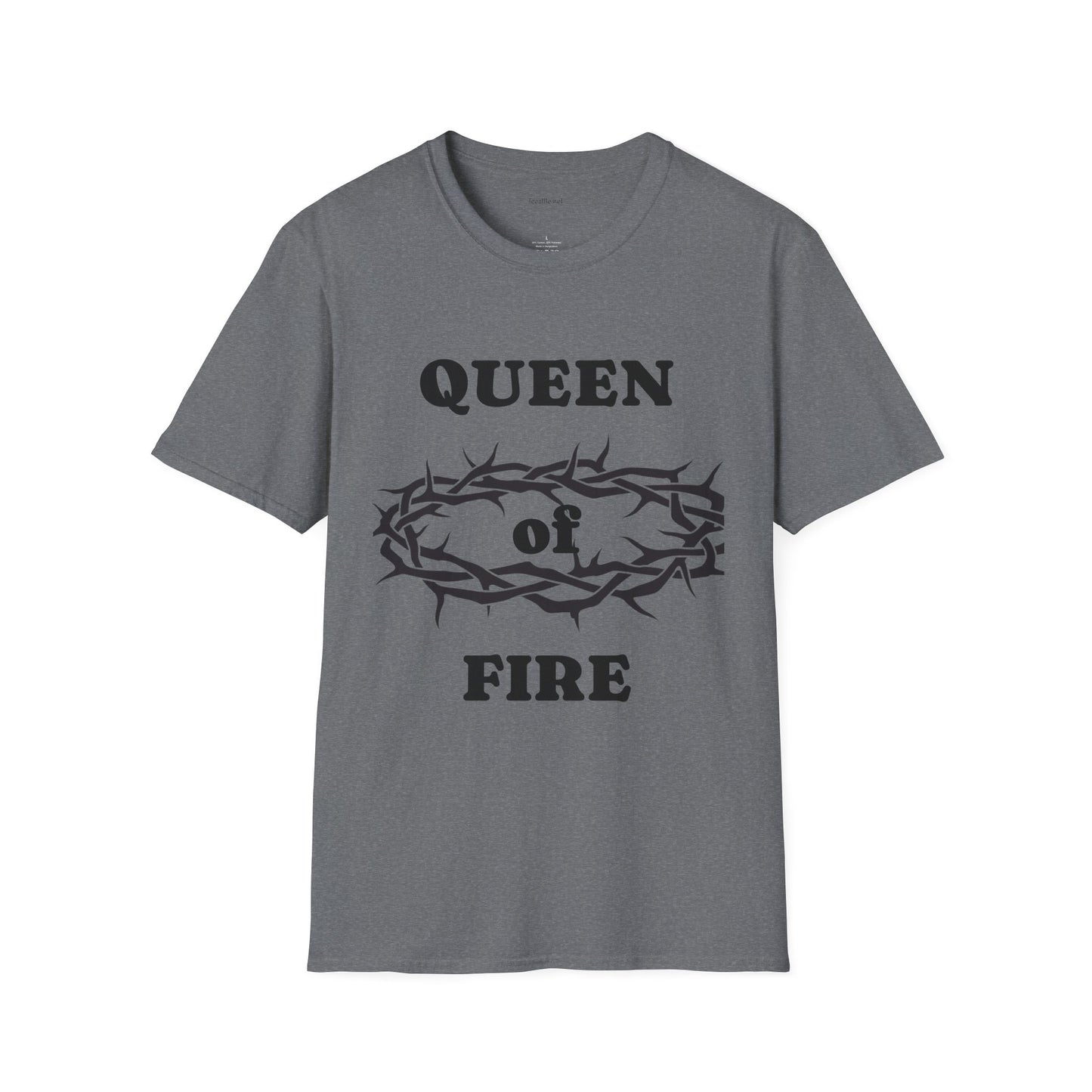 Queen of Fire - Unisex Softstyle T-Shirt 100% Cotton Graphic