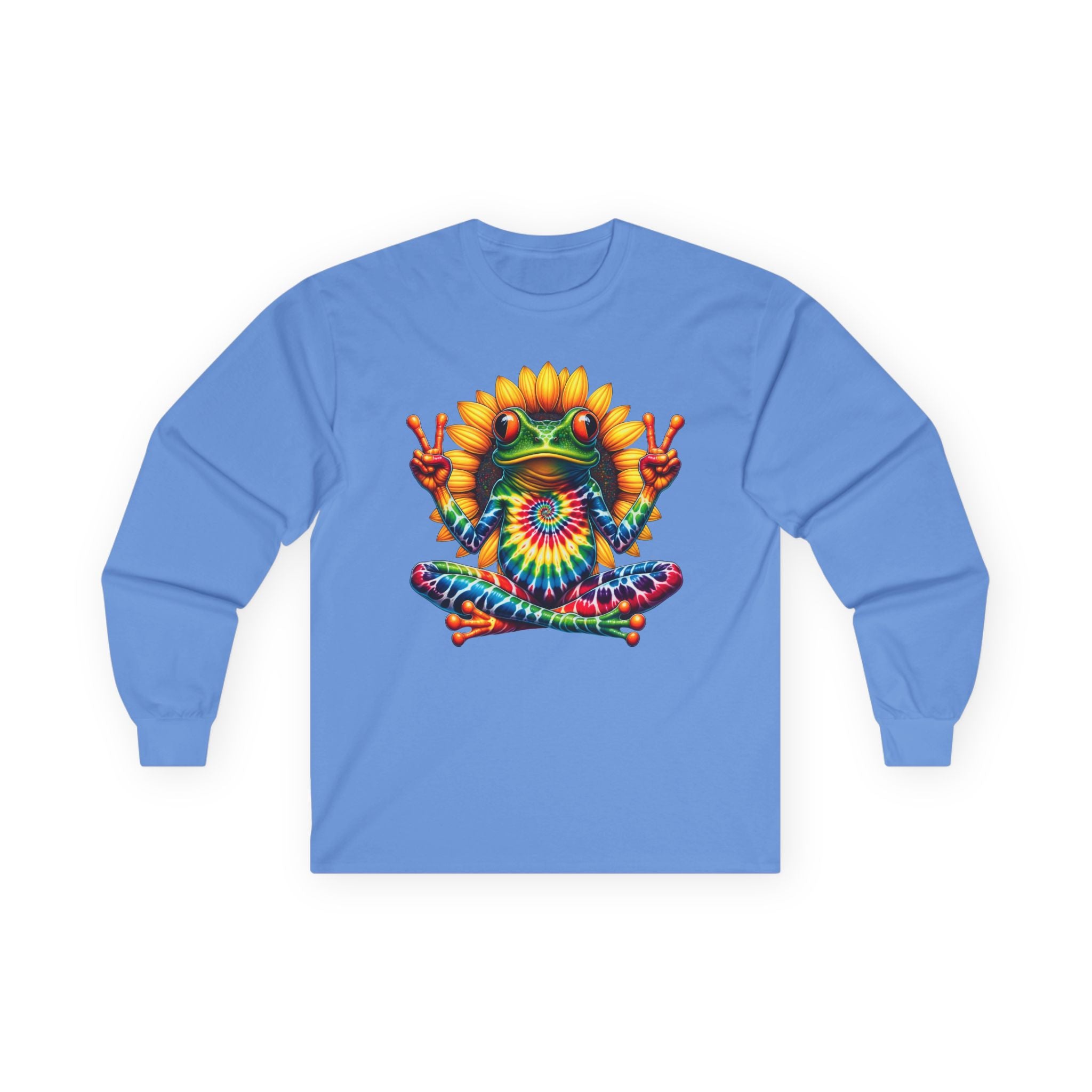 Peace Frog Tie-dye Unisex Ultra Cotton Long Sleeve Tee