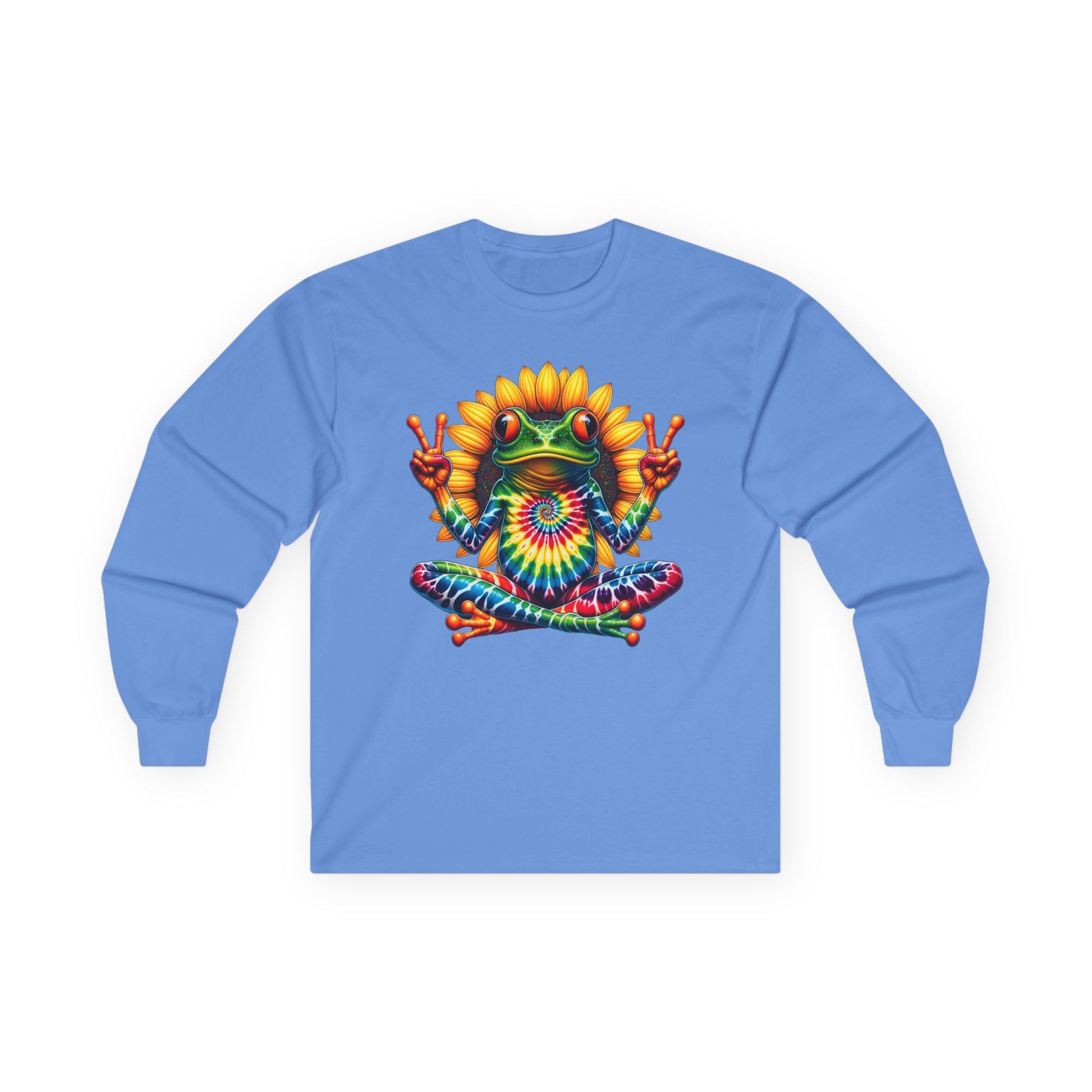 Peace Frog Tie-dye Unisex Ultra Cotton Long Sleeve Tee