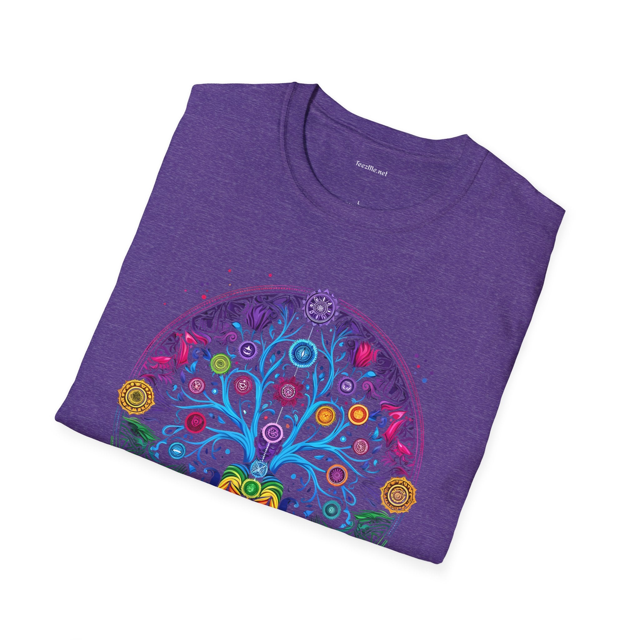 Chakra with Moon  Unisex Softstyle T-Shirt 100% Cotton Graphic