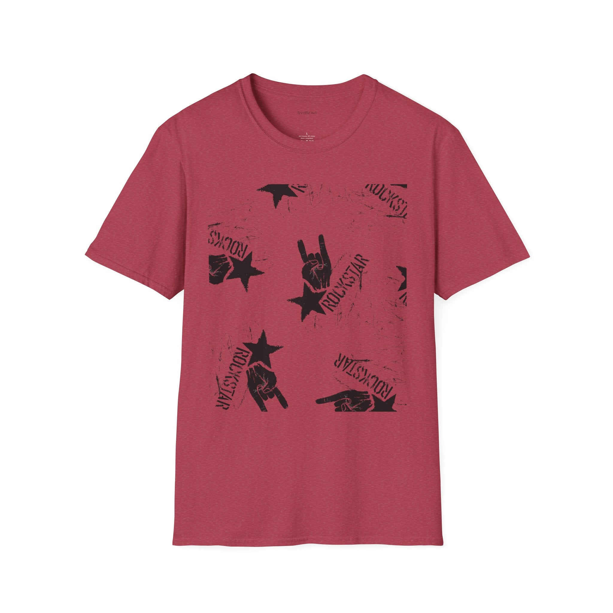 ROCK STAR illustation - Unisex Softstyle T-Shirt 100% Cotton Graphic