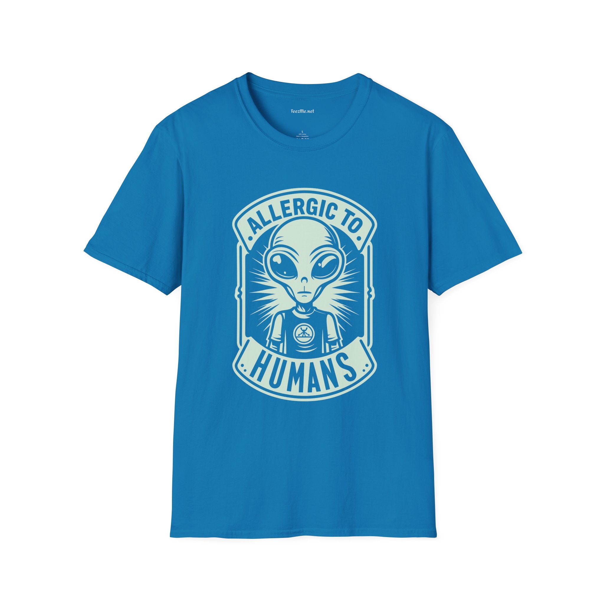 Allergic to Humans Unisex Softstyle T-Shirt 100% Cotton Graphic
