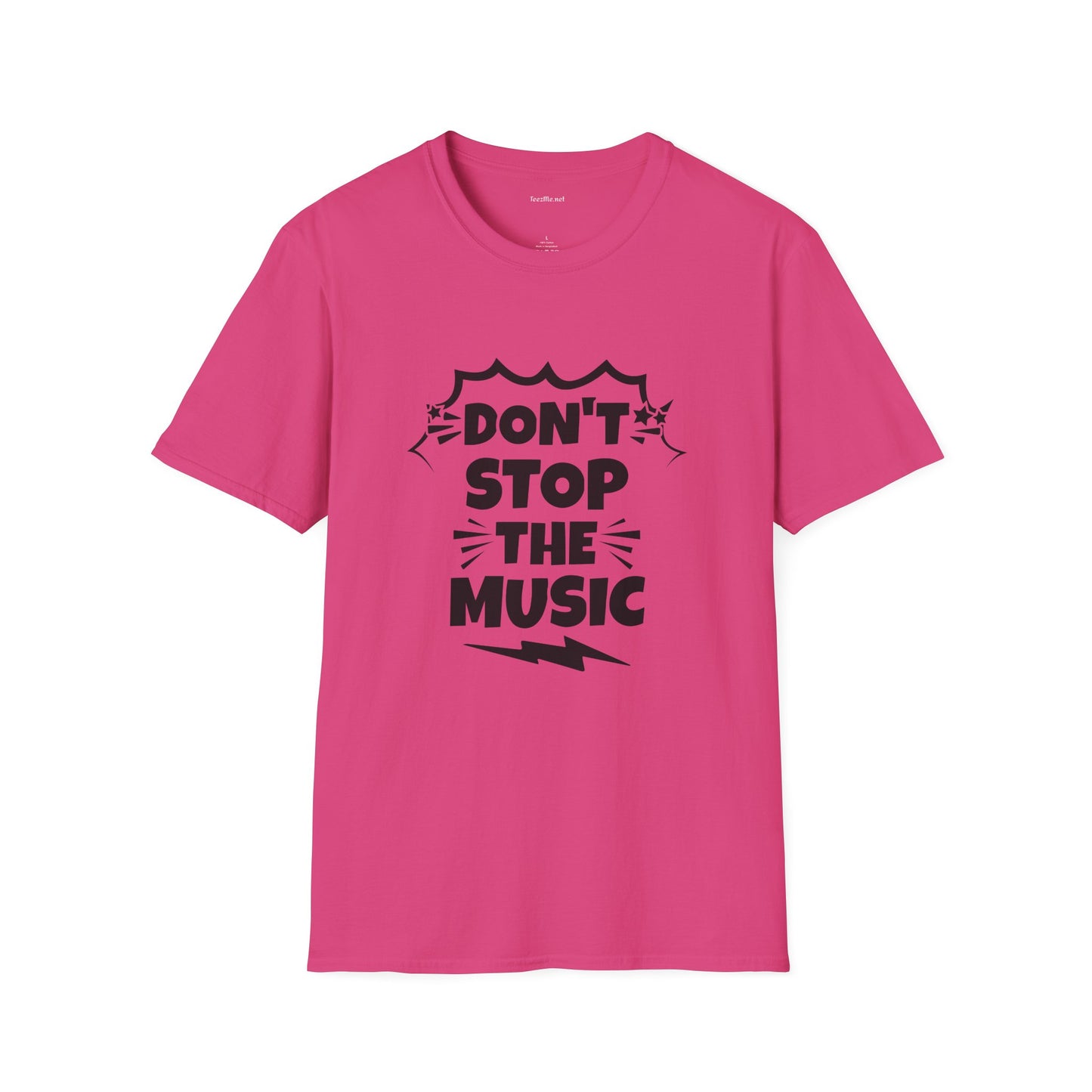 Don't stop the Music - Unisex Softstyle T-Shirt 100% Cotton Graphic