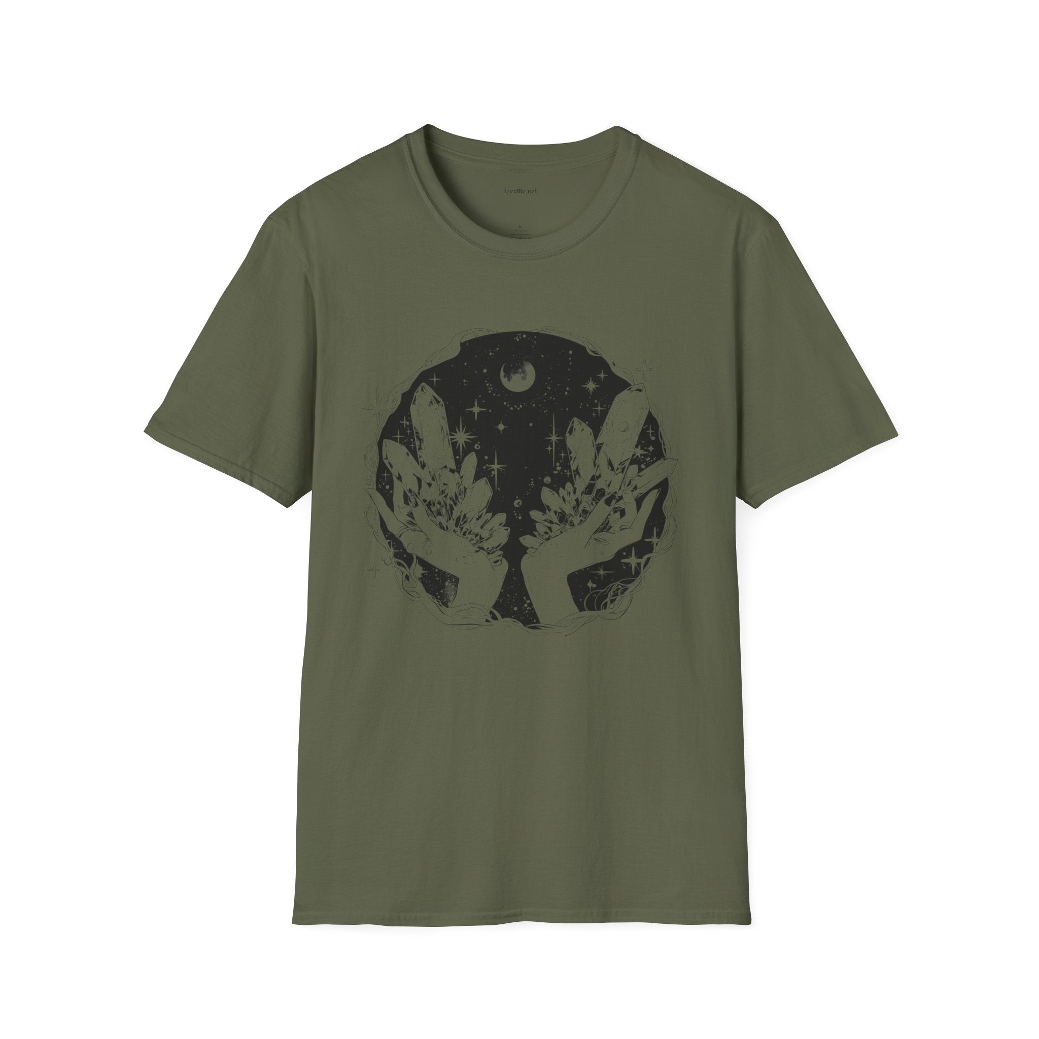 Crystal Moon Magic  - Unisex Softstyle T-Shirt 100% Cotton Graphic