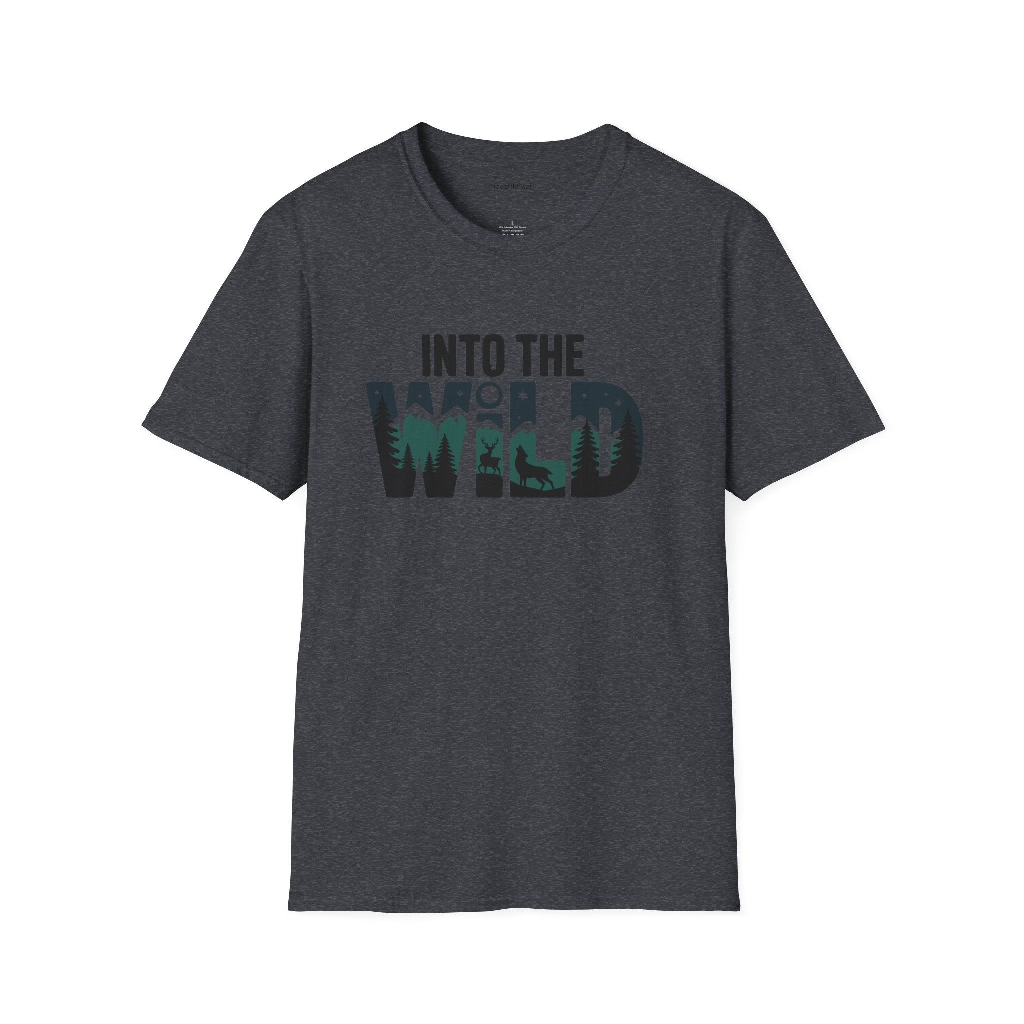 Into the WILD Unisex Softstyle T-Shirt 100% Cotton Graphic