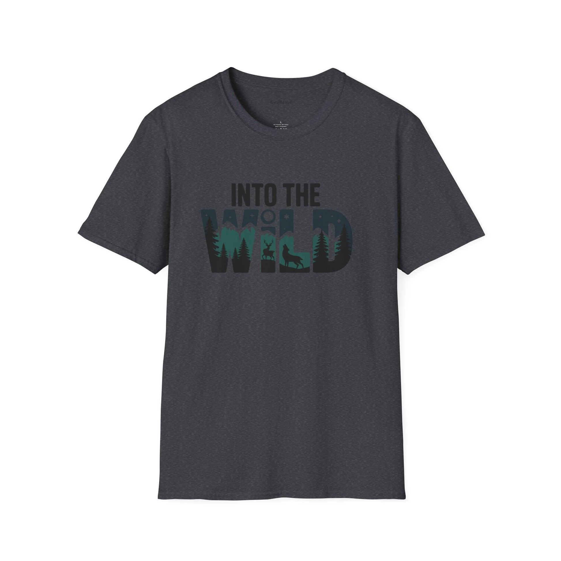 Into the WILD Unisex Softstyle T-Shirt 100% Cotton Graphic