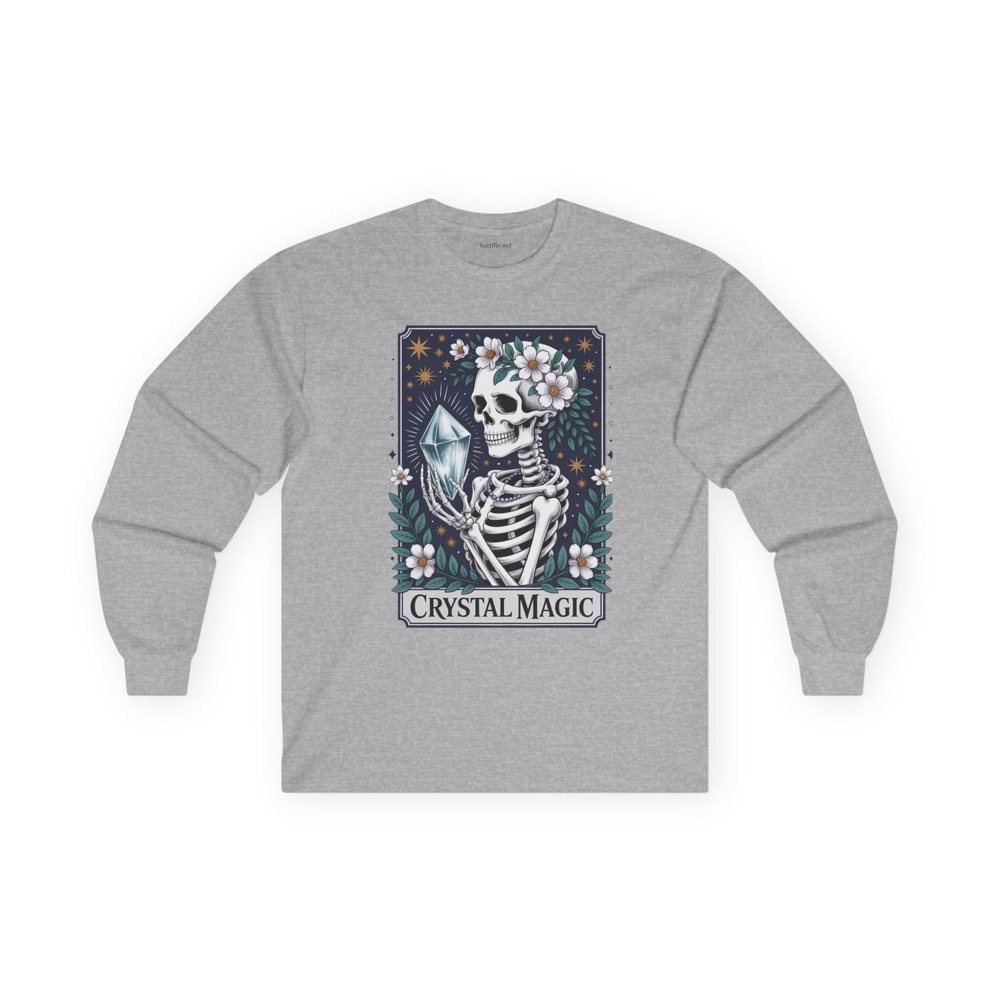Crystal Magic Skeleton Unisex Ultra Cotton Long Sleeve Tee