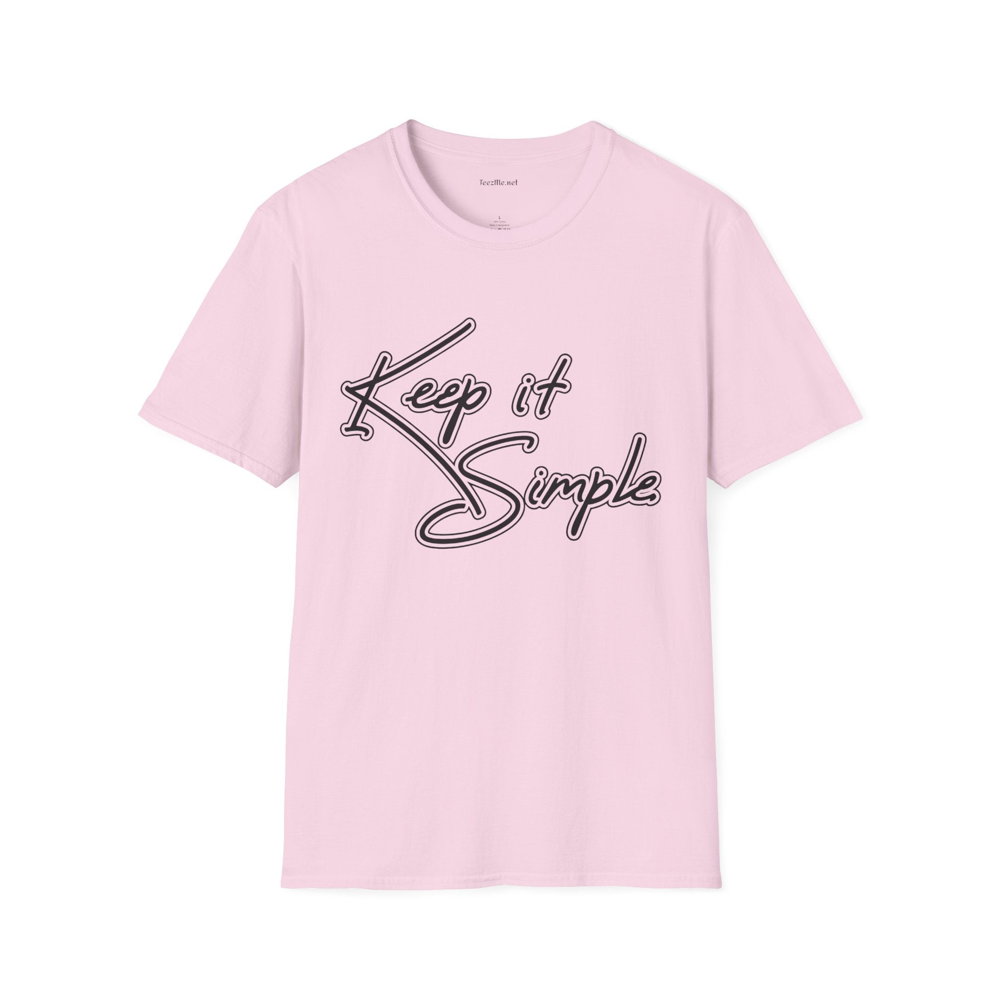 Keep It Simple T-Shirt — Minimalist Script Graphic Tee