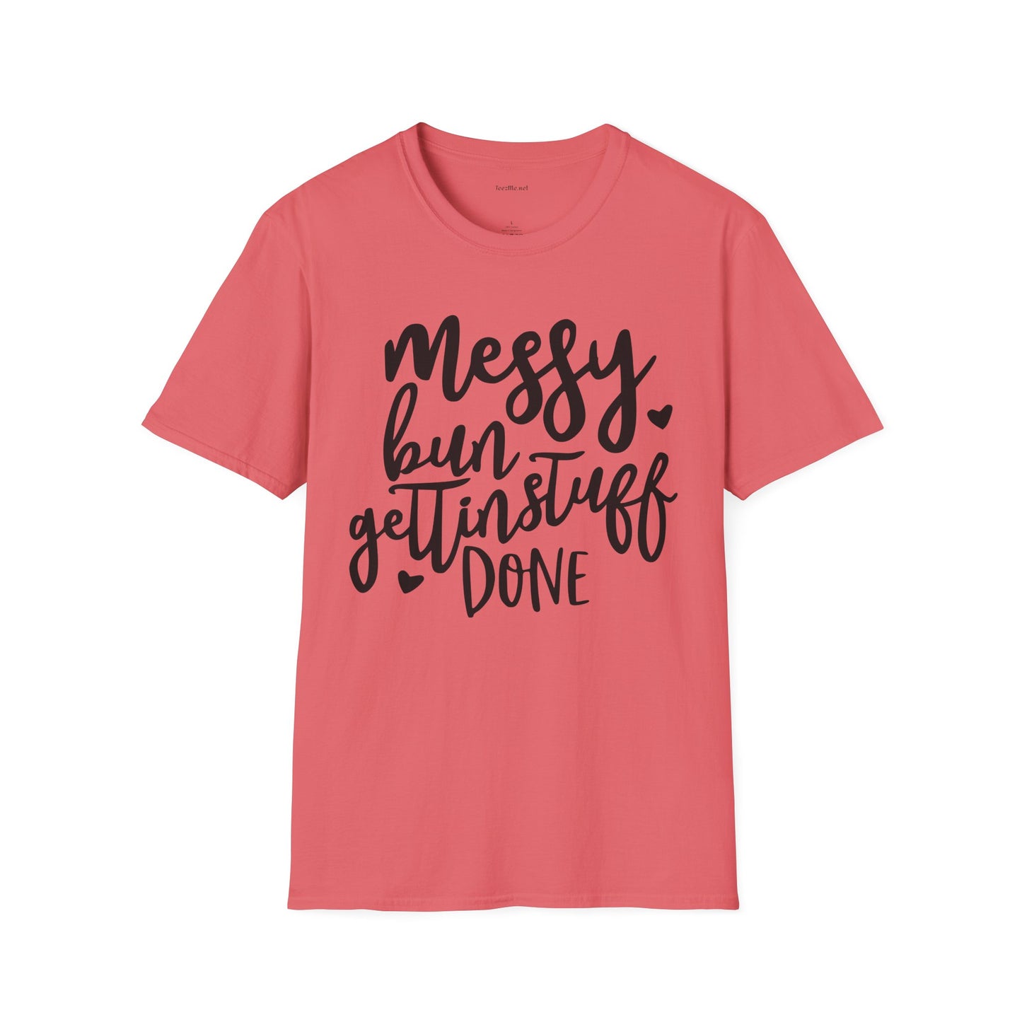 Messy Bun  - Unisex Softstyle T-Shirt 100% Cotton Graphic