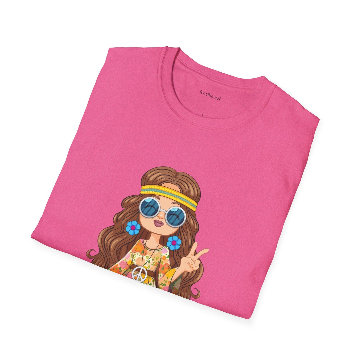Hippie Girl - Unisex Ultra Cotton Tee 100% Cotton Graphic