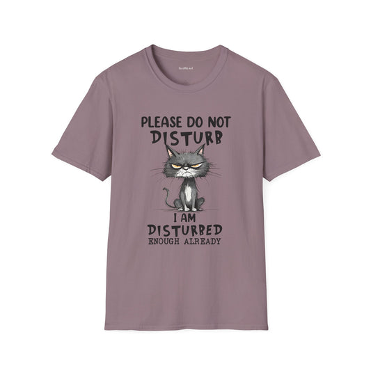 Please Do Not Disturb Unisex Softstyle T-Shirt 100% Cotton Graphic