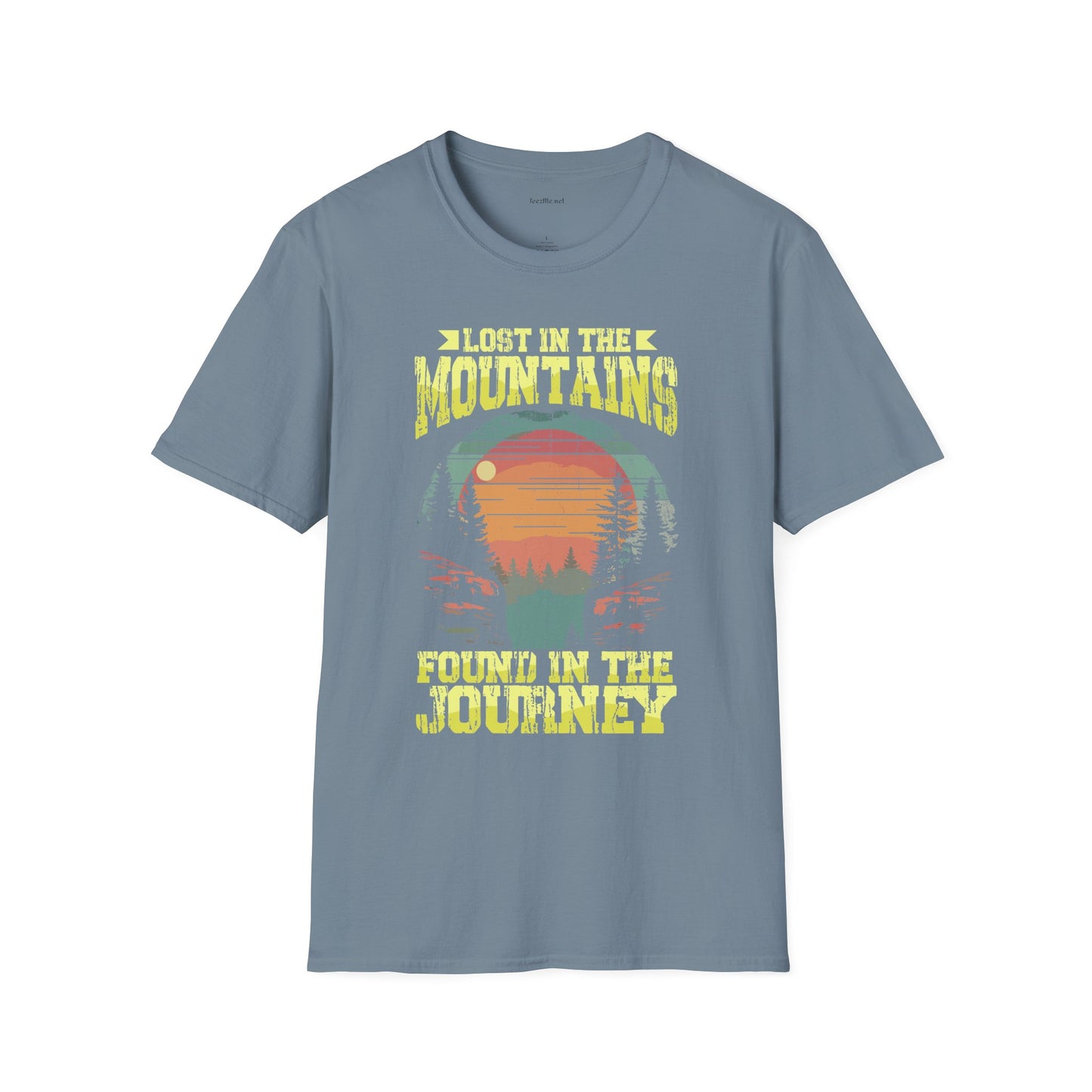 Lost in the Mountain - Unisex Softstyle T-Shirt 100% Cotton Graphic