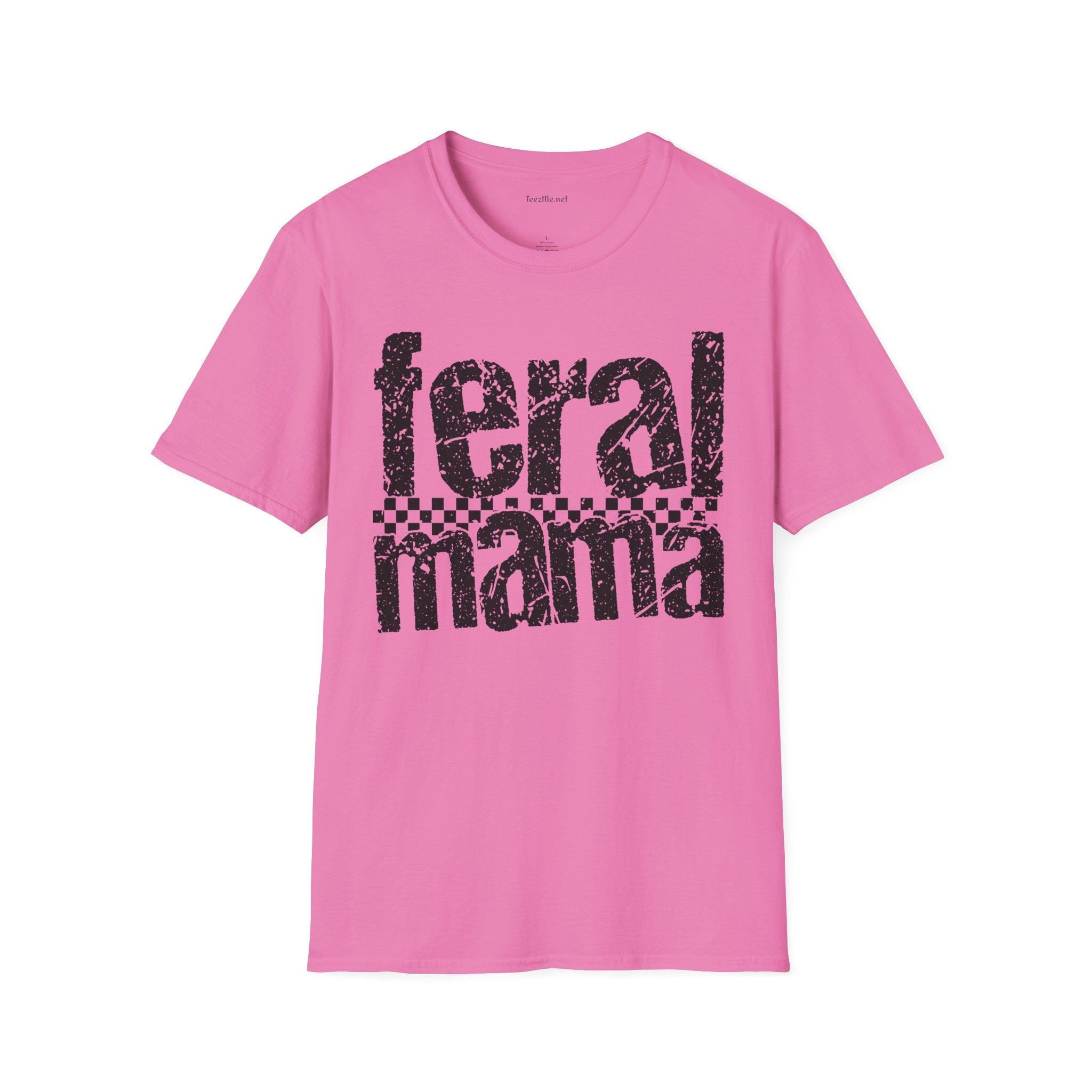 Feral Mama 01 Unisex SoftStyle T-Shirt 100% Cotton Graphic