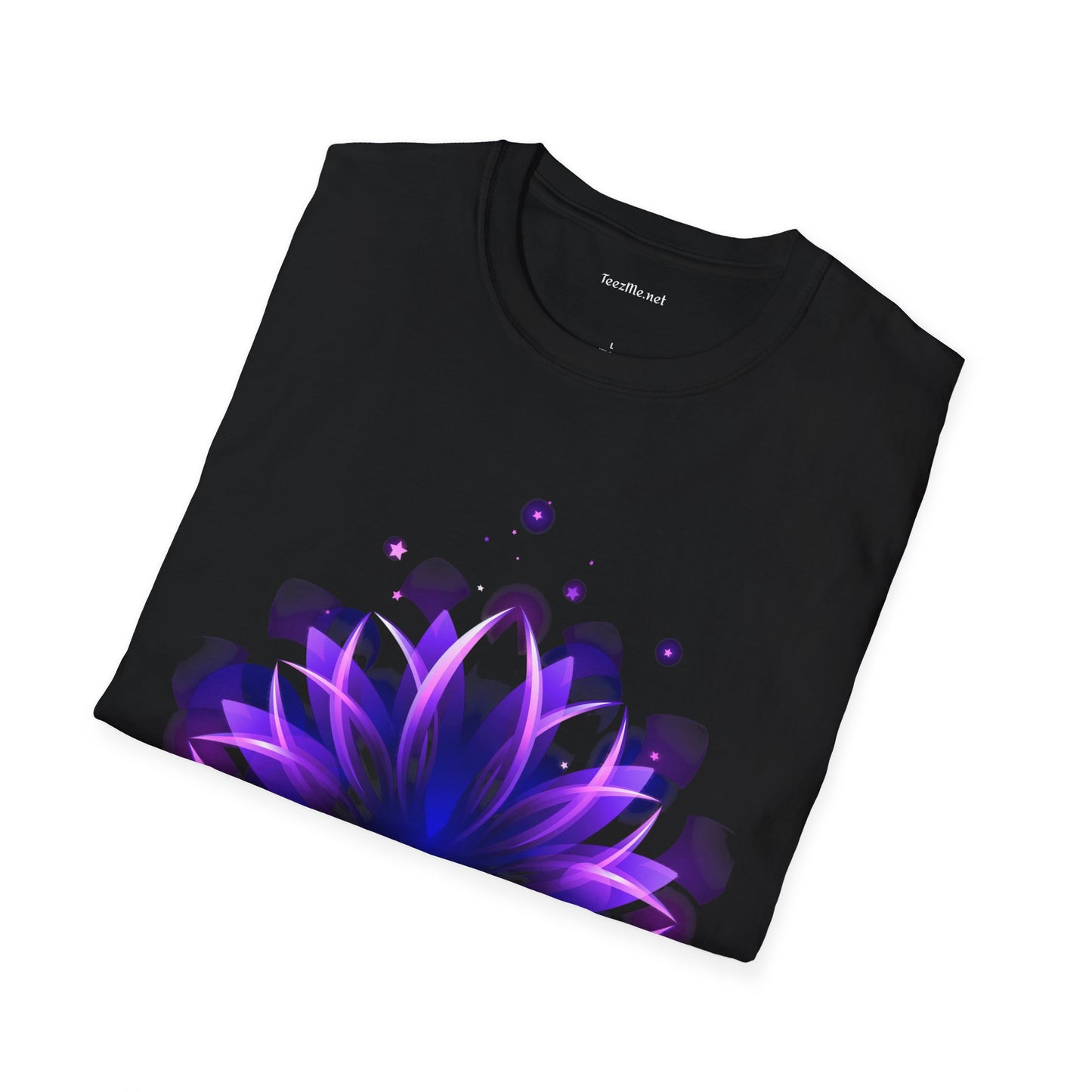 Abstract Lotus Unisex Soft Style T-Shirt 100% Cotton Graphic