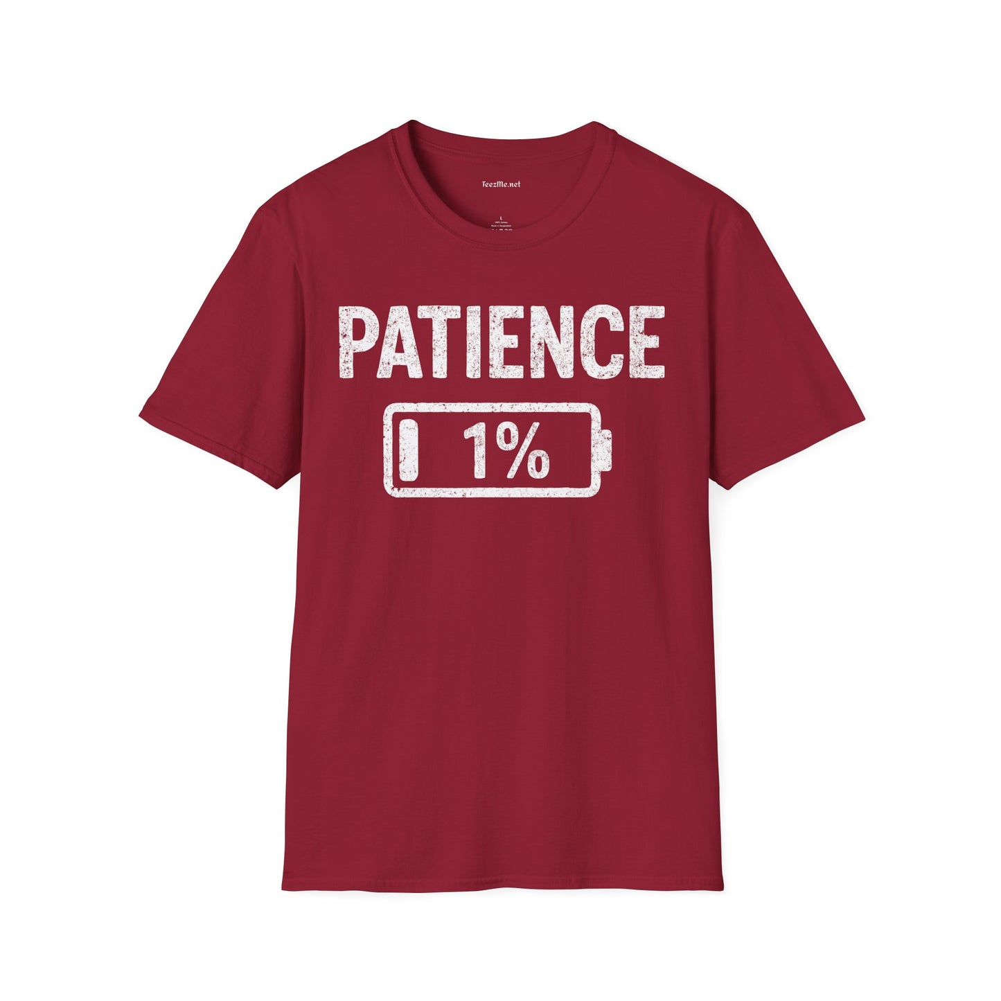 Patience 1% Unisex Softstyle T-Shirt 100% Cotton