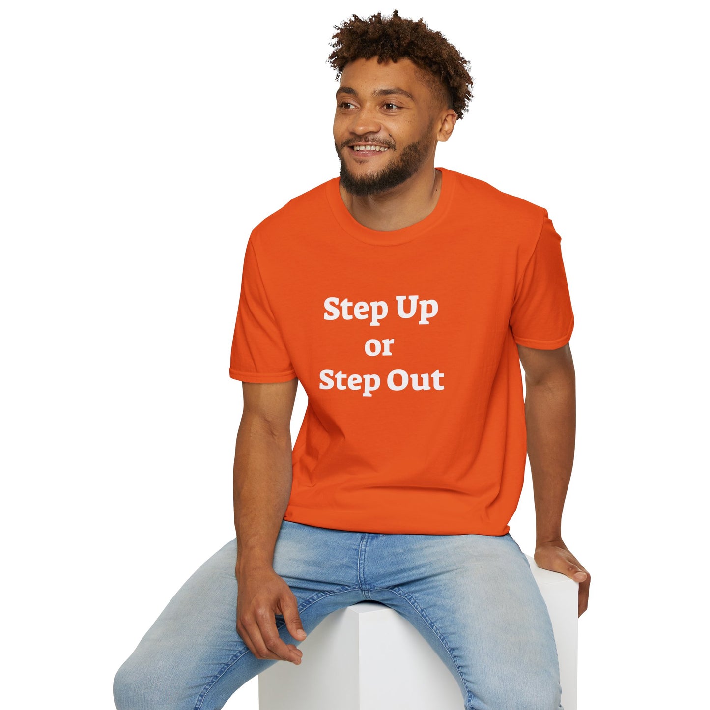 Step Up - Unisex Softstyle T-Shirt 100% Cotton Graphic