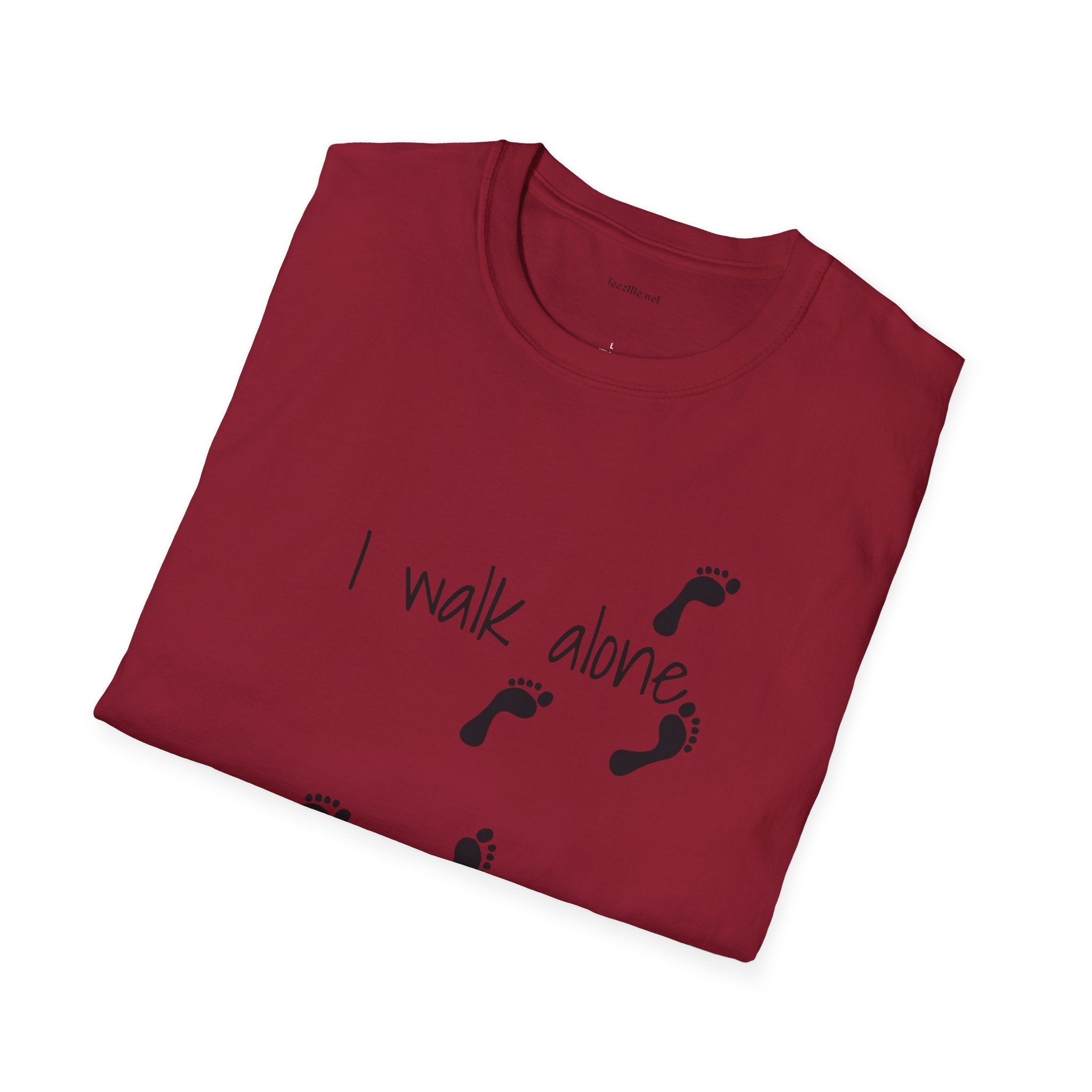 I walk alone - Unisex Softstyle T-Shirt 100% Cotton Graphic