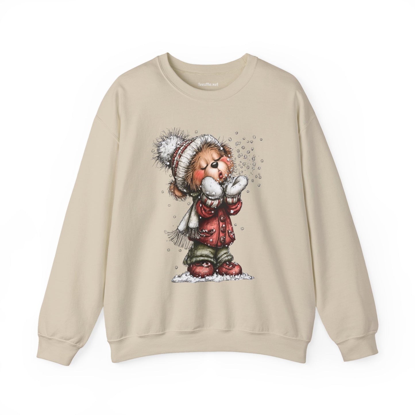 Whimsical Christmas Bear 02 Unisex Heavy Blend™ Crewneck Sweatshirt