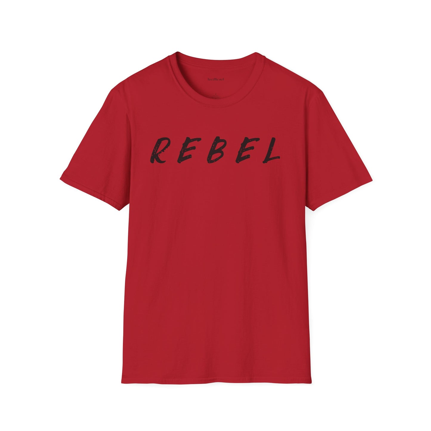 REBEL (black text) Unisex Softstyle T-Shirt 100% Cotton Graphic