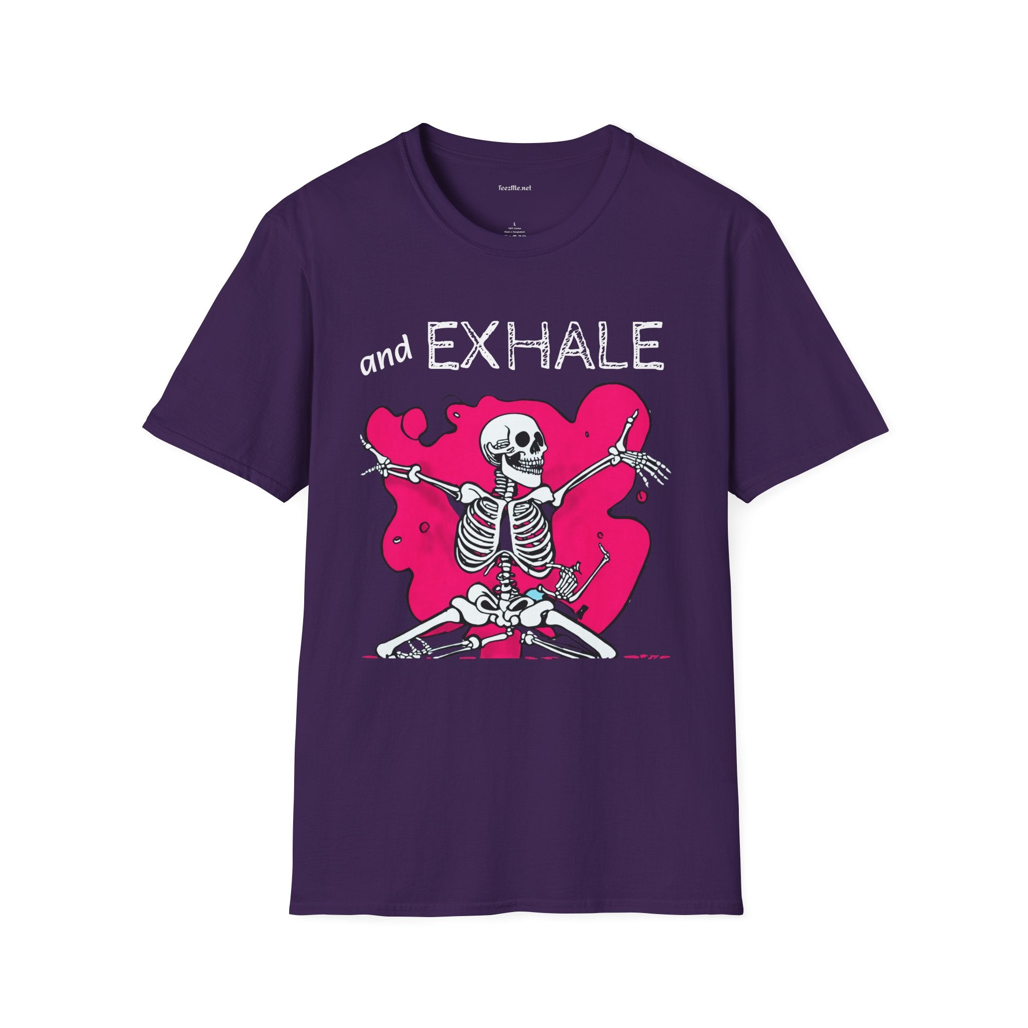 and EXHALE Unisex Softstyle T-Shirt 100% Cotton Graphic