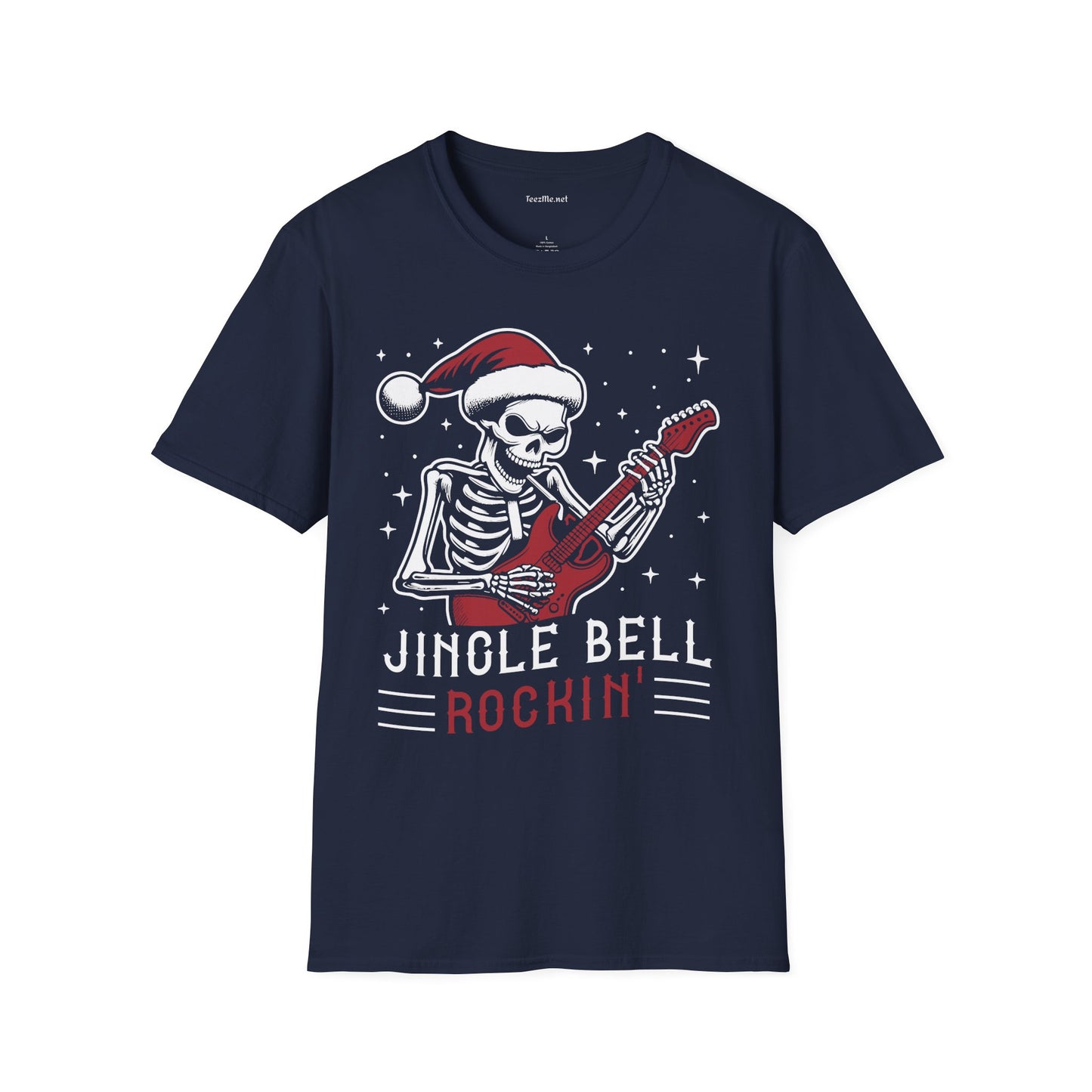 Jingle Bell Rockin' Unisex Softstyle T-Shirt 100% Cotton Graphic