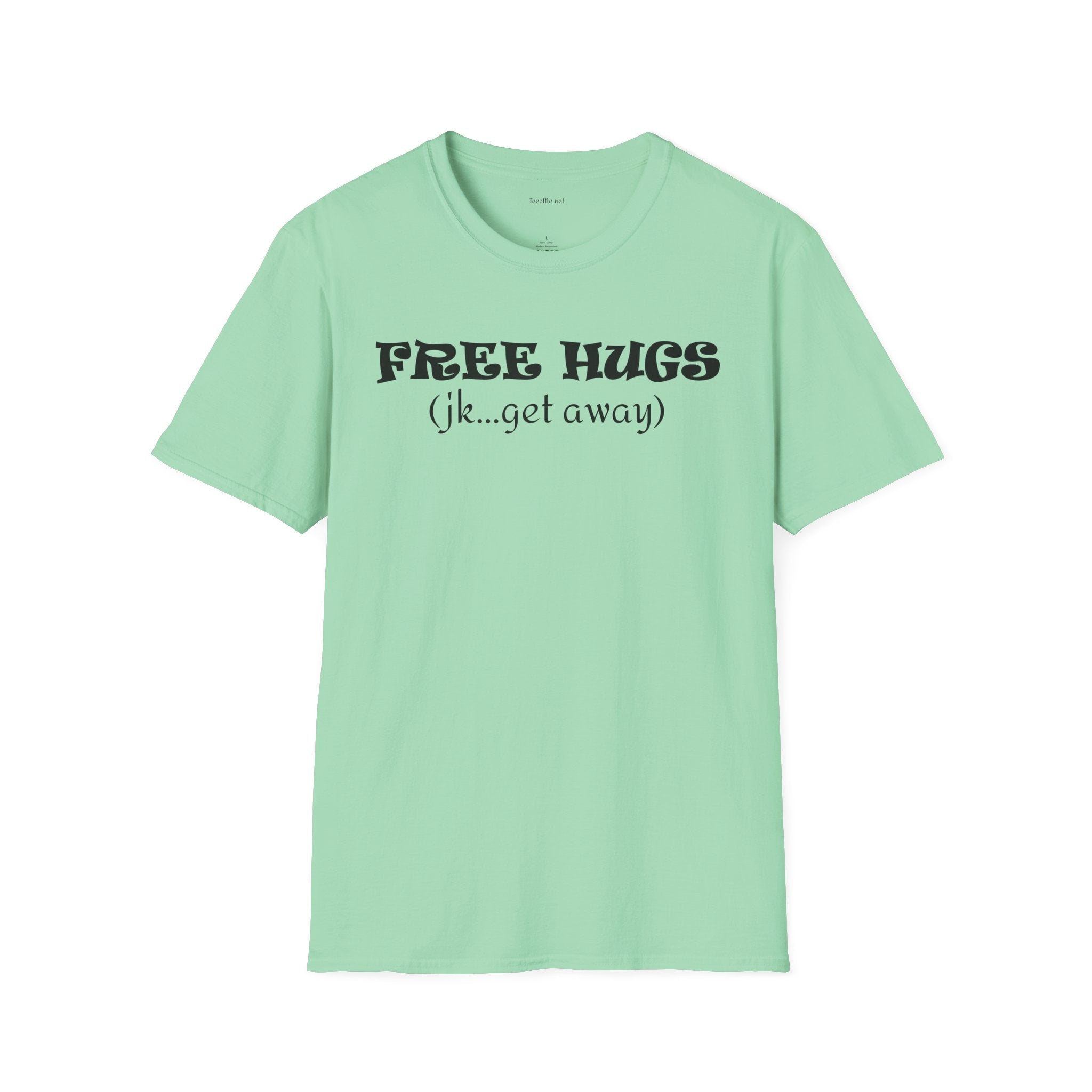 FREE HUGS - Unisex Softstyle T-Shirt 100% Cotton Graphic