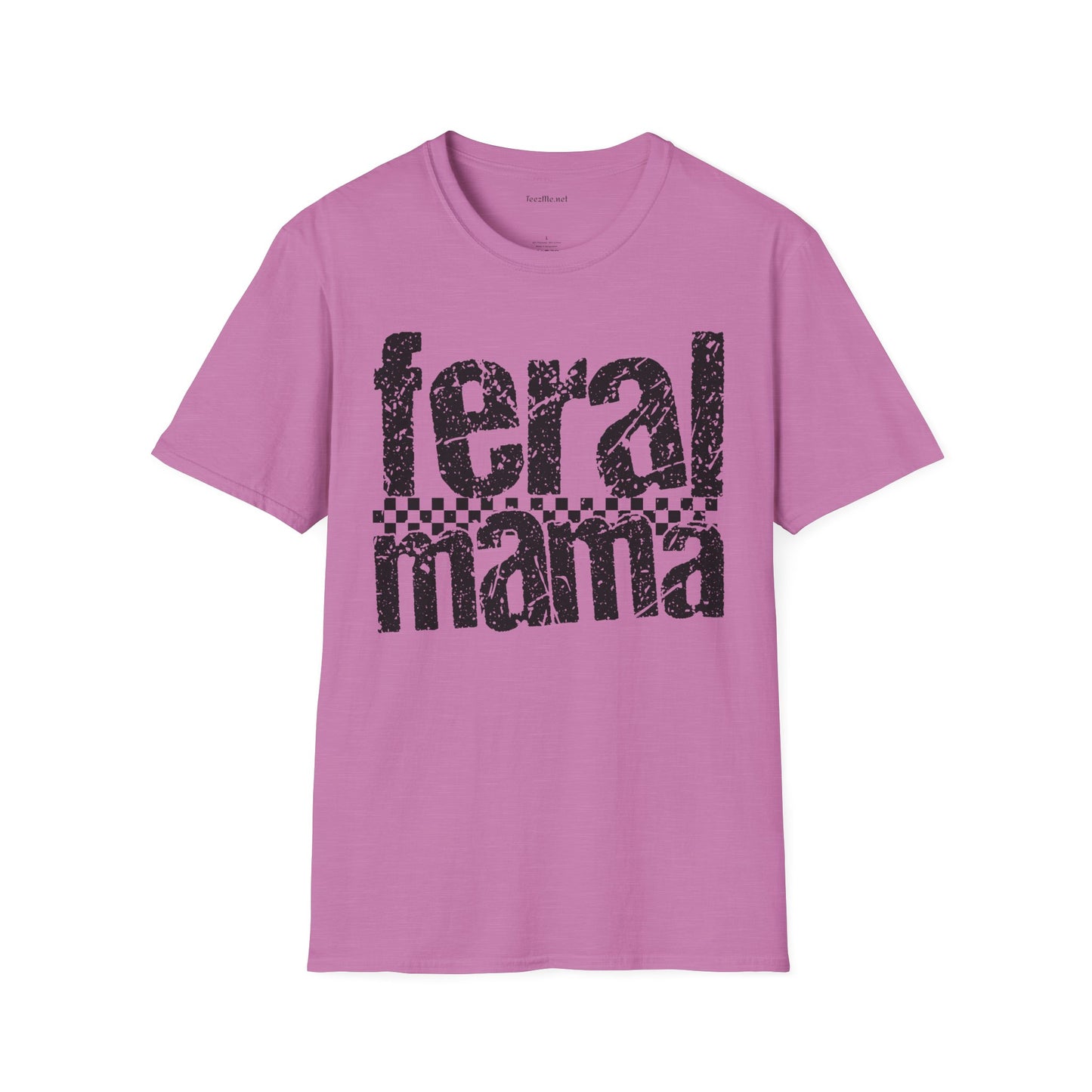 Feral Mama 01 Unisex SoftStyle T-Shirt 100% Cotton Graphic
