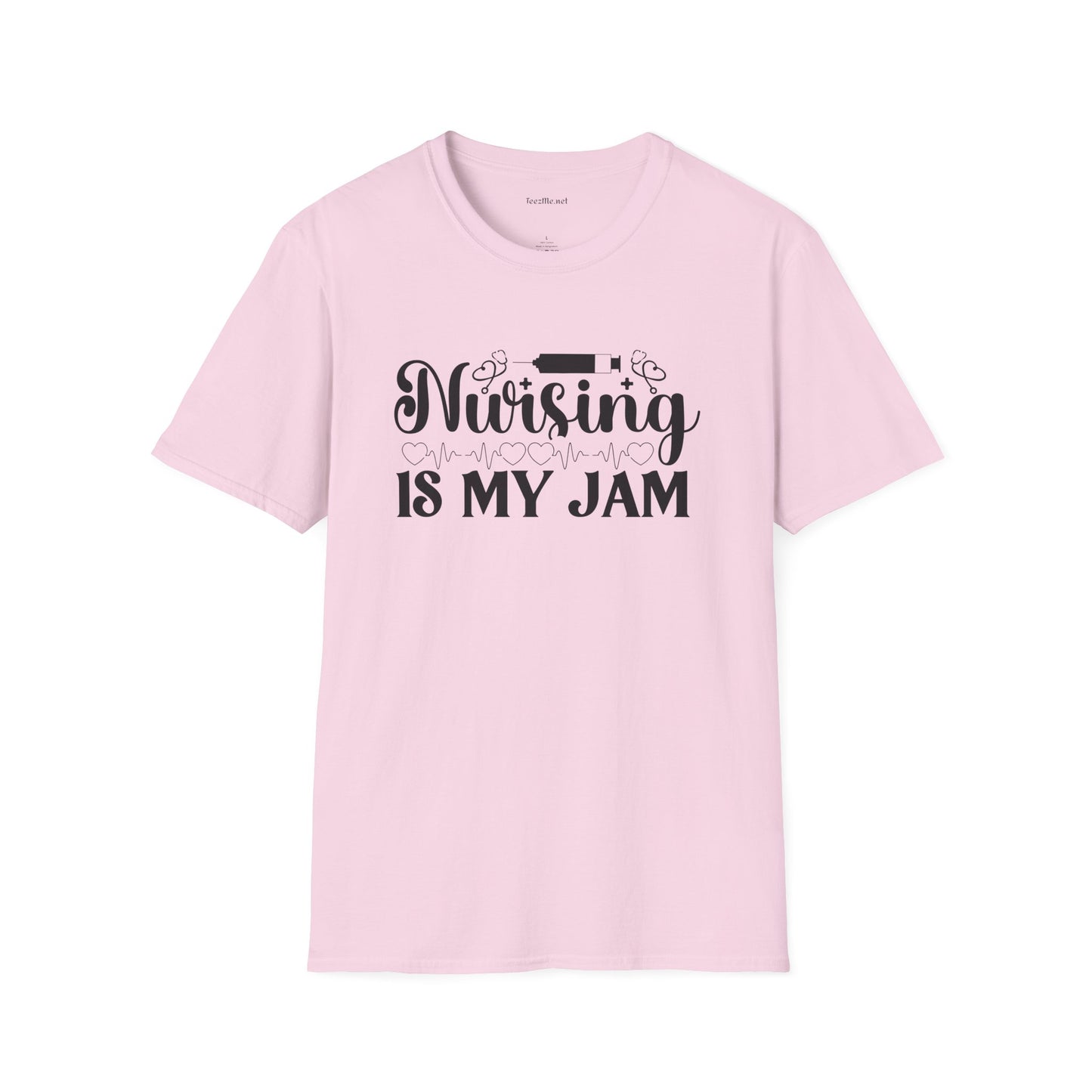 Nursing is my Jam Unisex Softstyle T-Shirt 100% Cotton Graphic