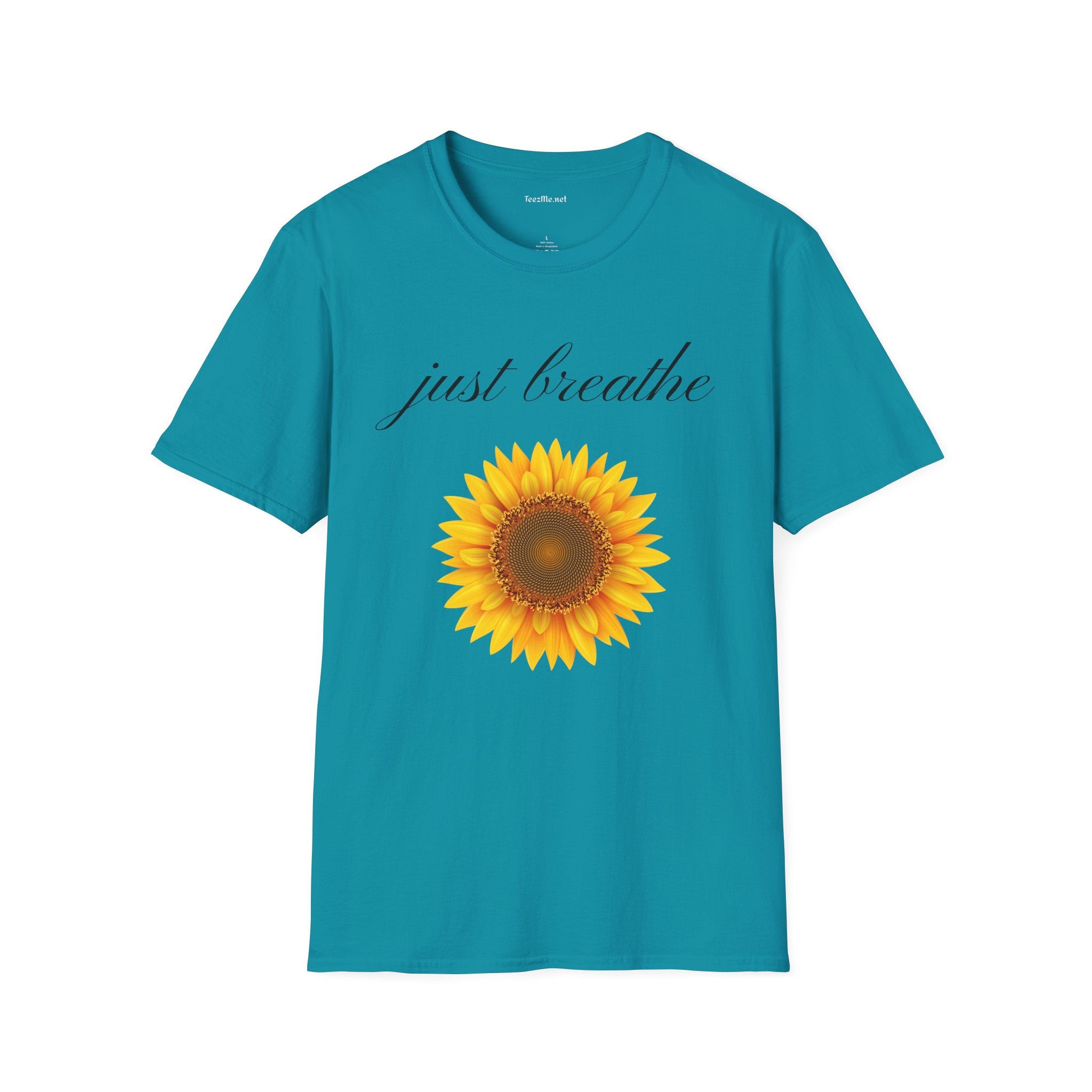 Just breathe - Unisex Softstyle T-Shirt 100% Cotton Graphic